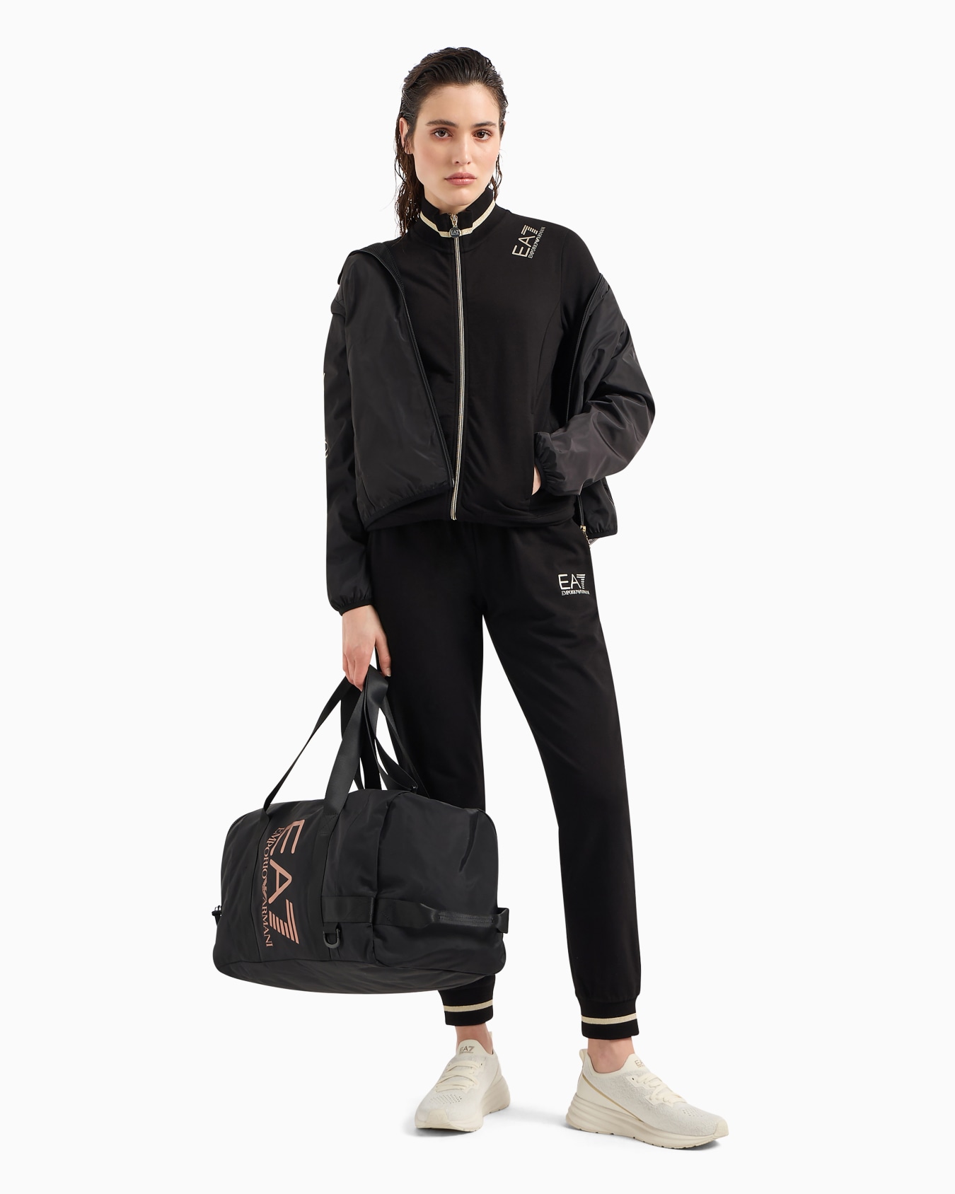 Core Lady stretch-cotton tracksuit Slide 3