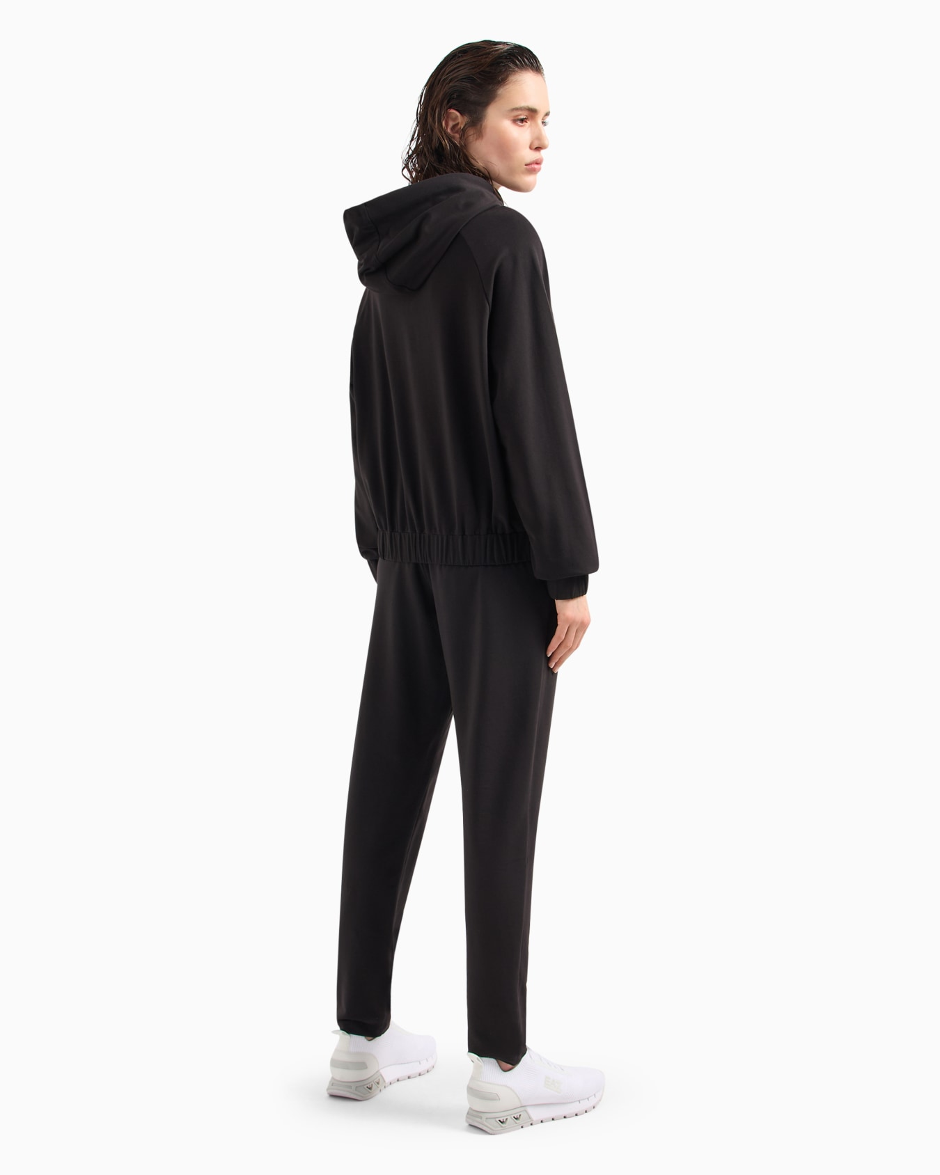 ASV organic cotton blend tracksuit with rhinestone logo Diapositiva 2