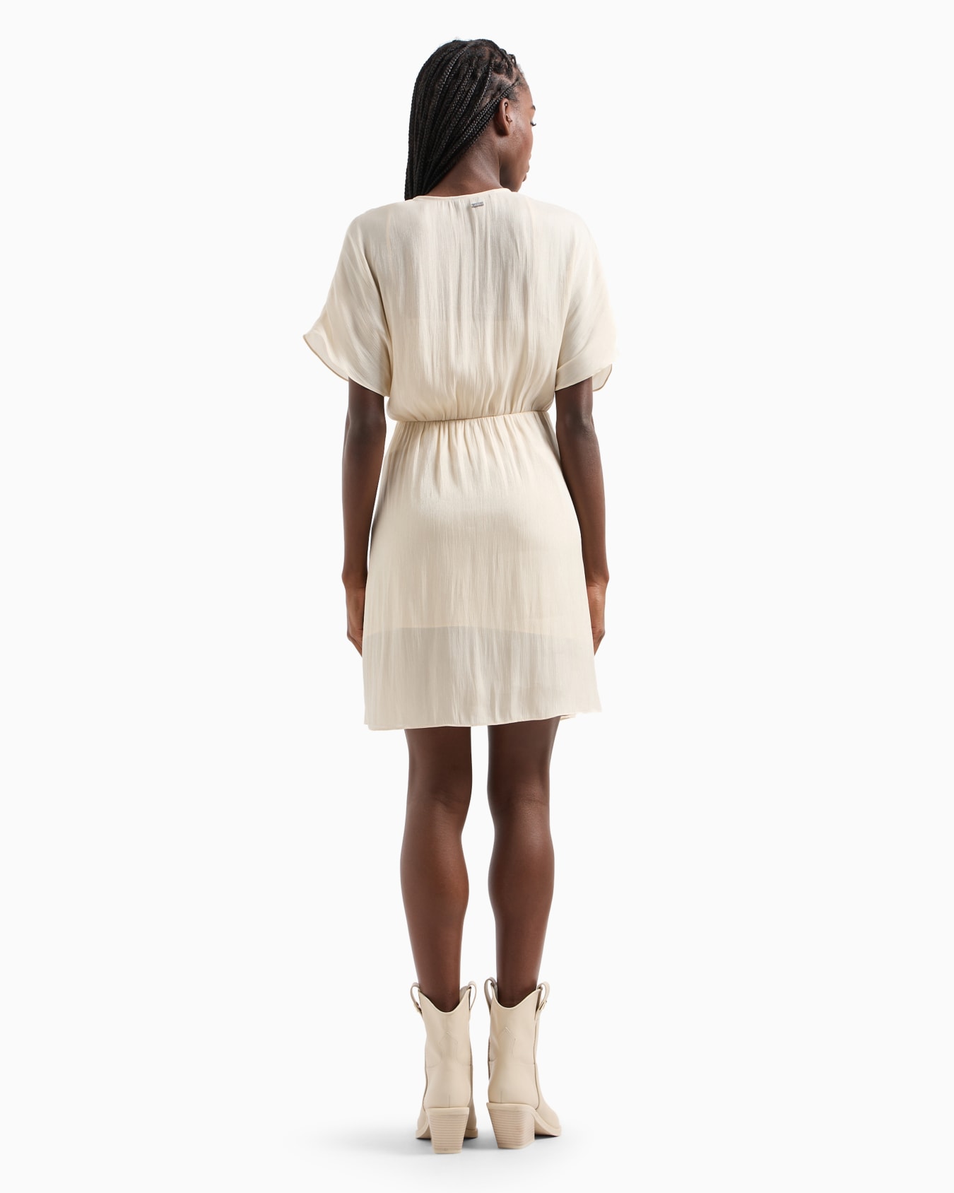 Shiny creponne tulip dress Slide 2