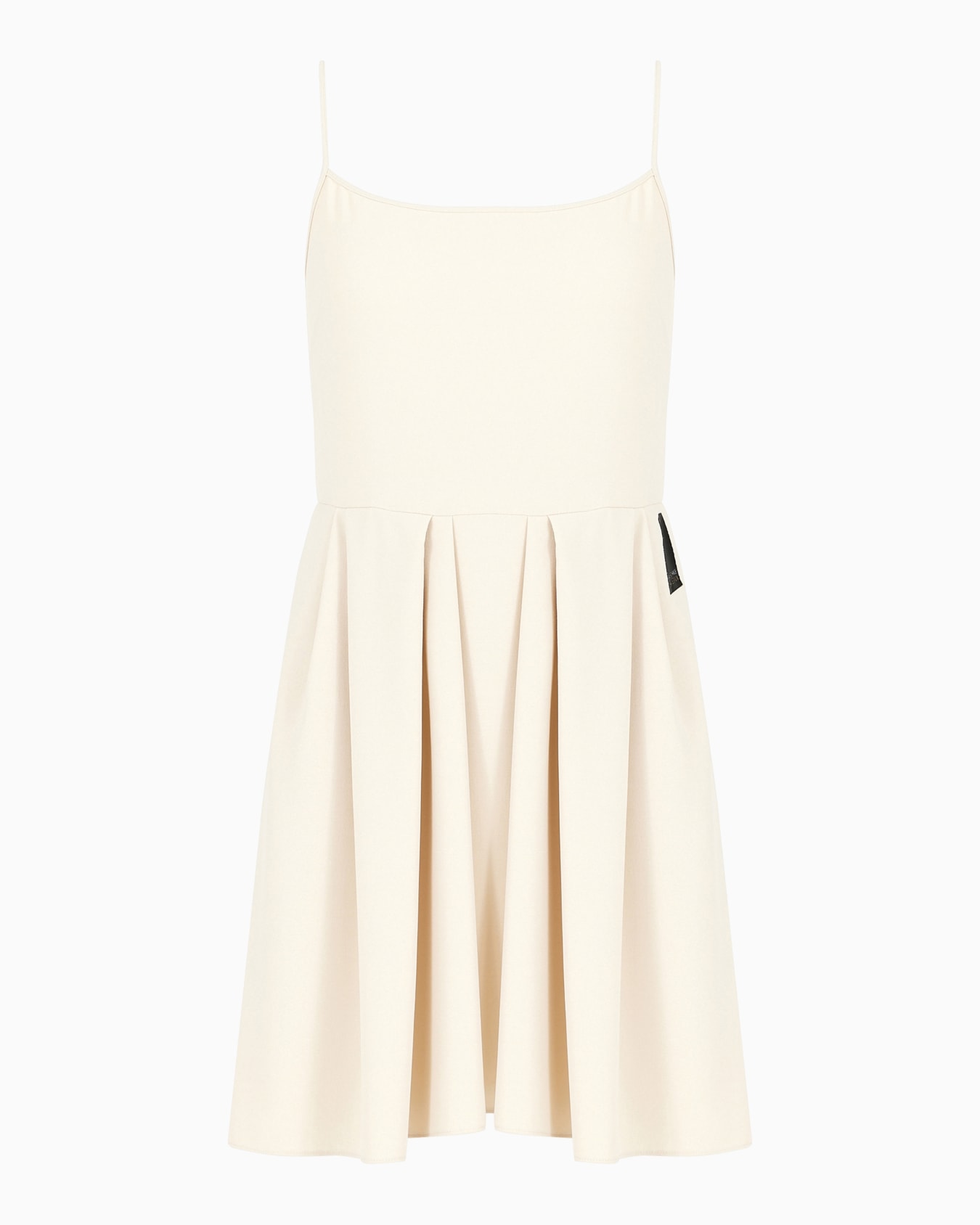 Short dress in ASV recycled fluid fabric Slide 0