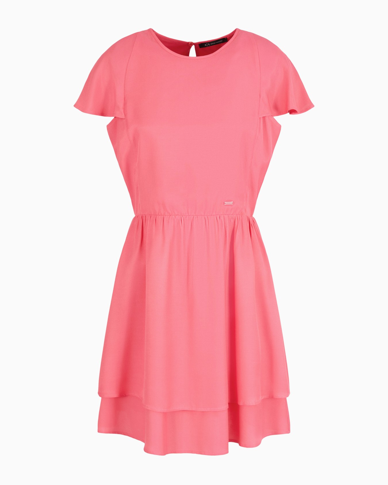 Twill flounce dress Slide 0