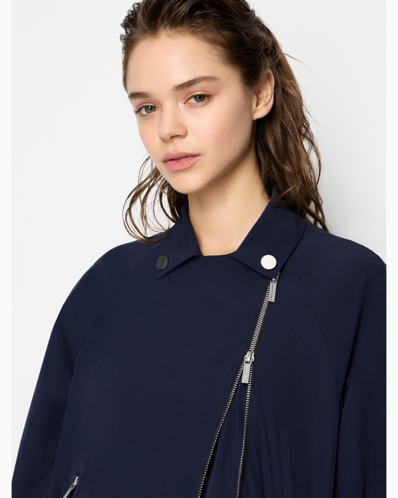 ストレッチリップストップナイロンメッシュバイカージャケット スライドする 4