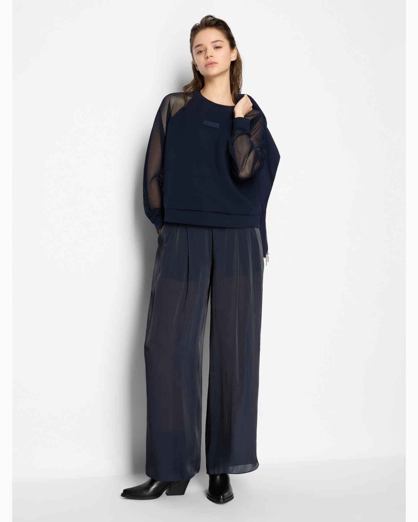 ストレッチリップストップナイロンメッシュバイカージャケット スライドする 3