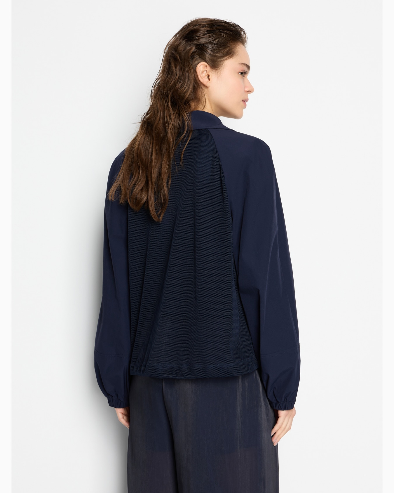 ストレッチリップストップナイロンメッシュバイカージャケット スライドする 2