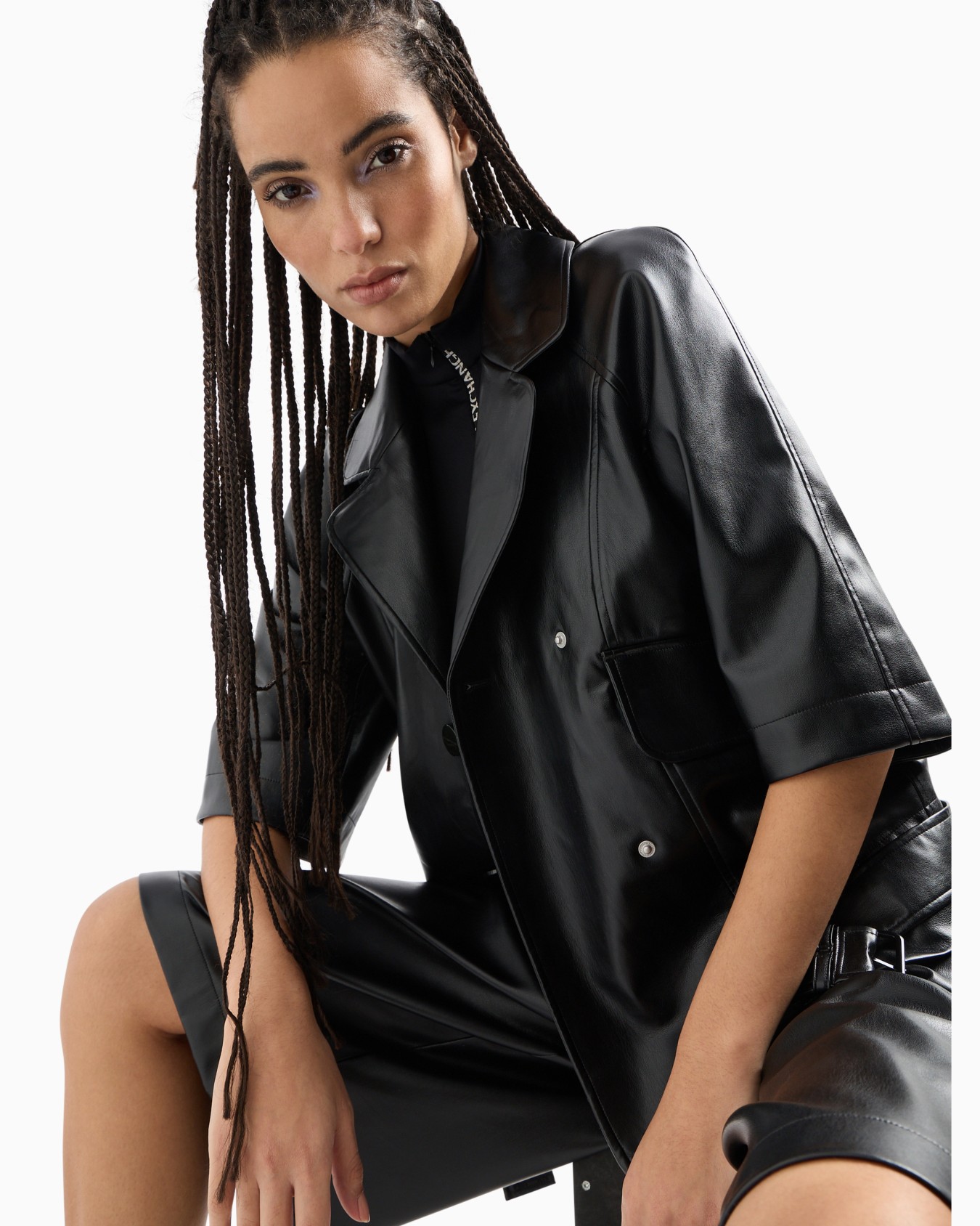 Blouson in coated fabric Diapositiva 4