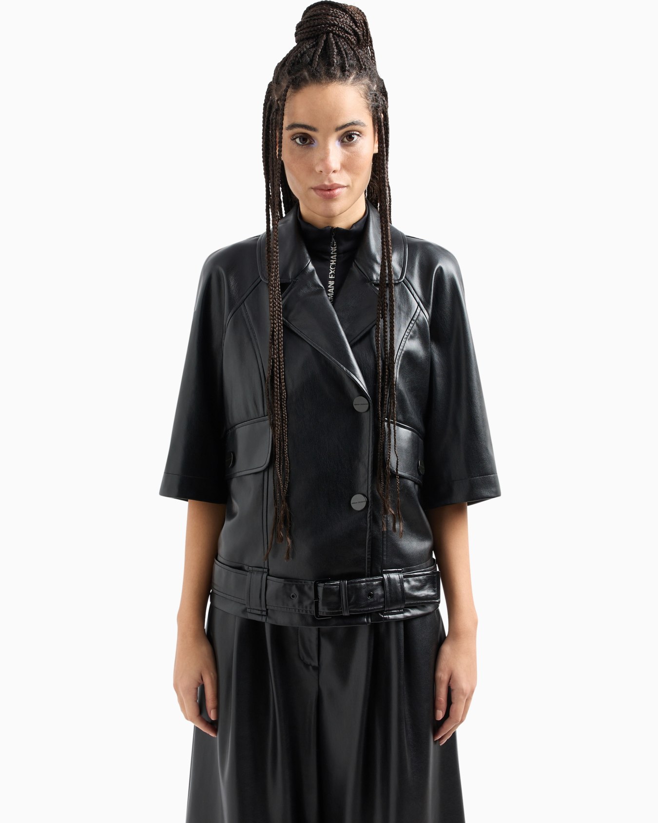 Blouson in coated fabric Diapositiva 1