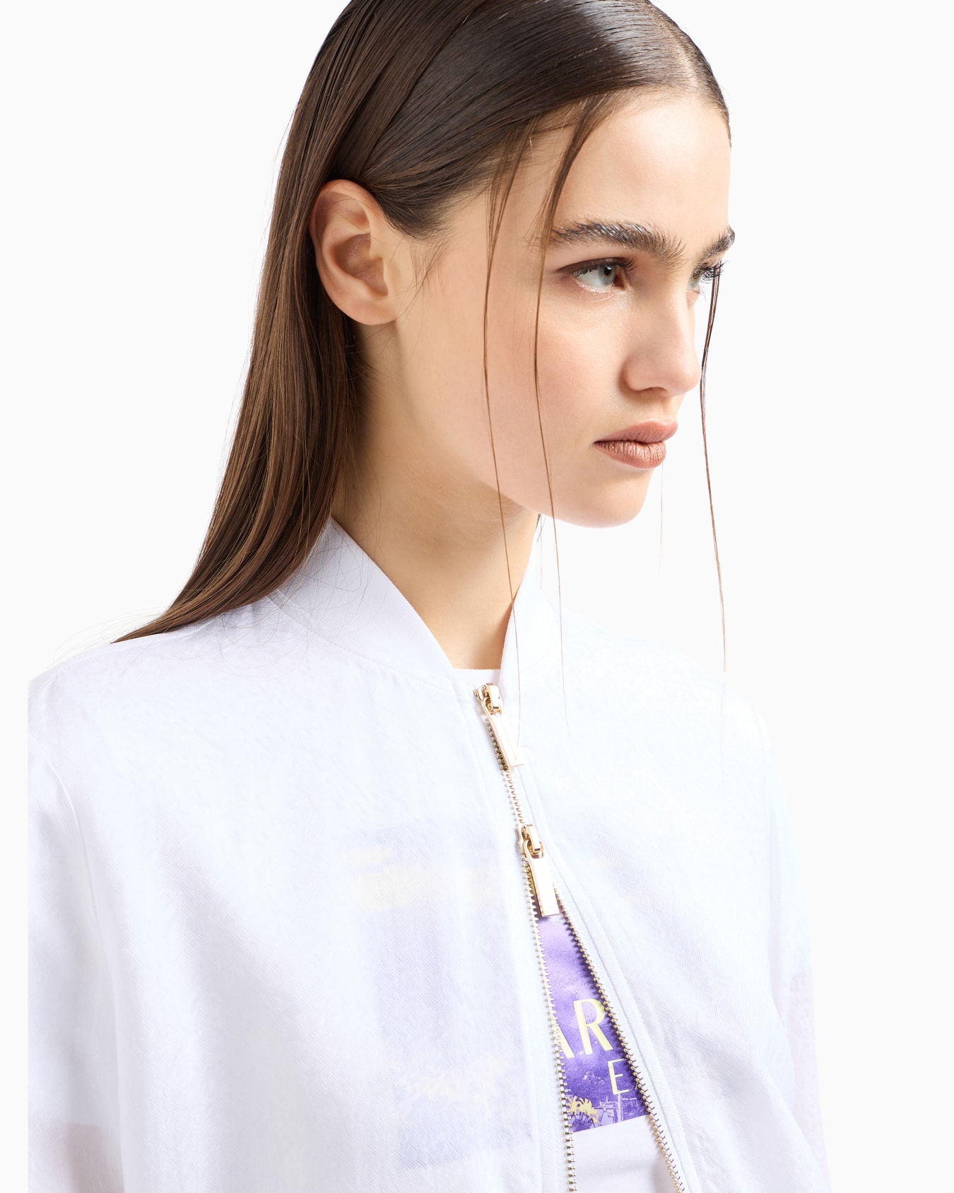 Blouson in coated fabric Slide 5