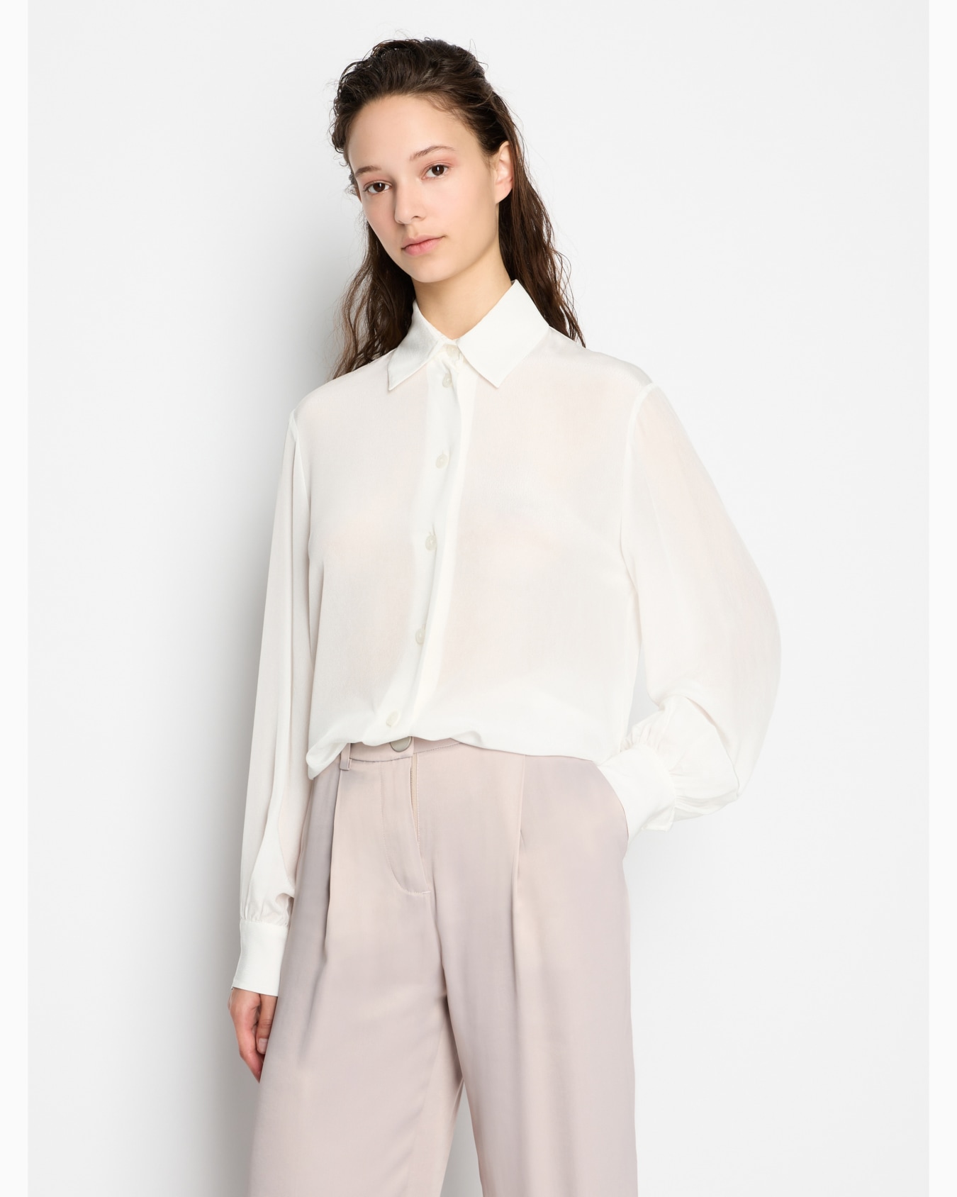 Crepe de chine shirt Slide 1