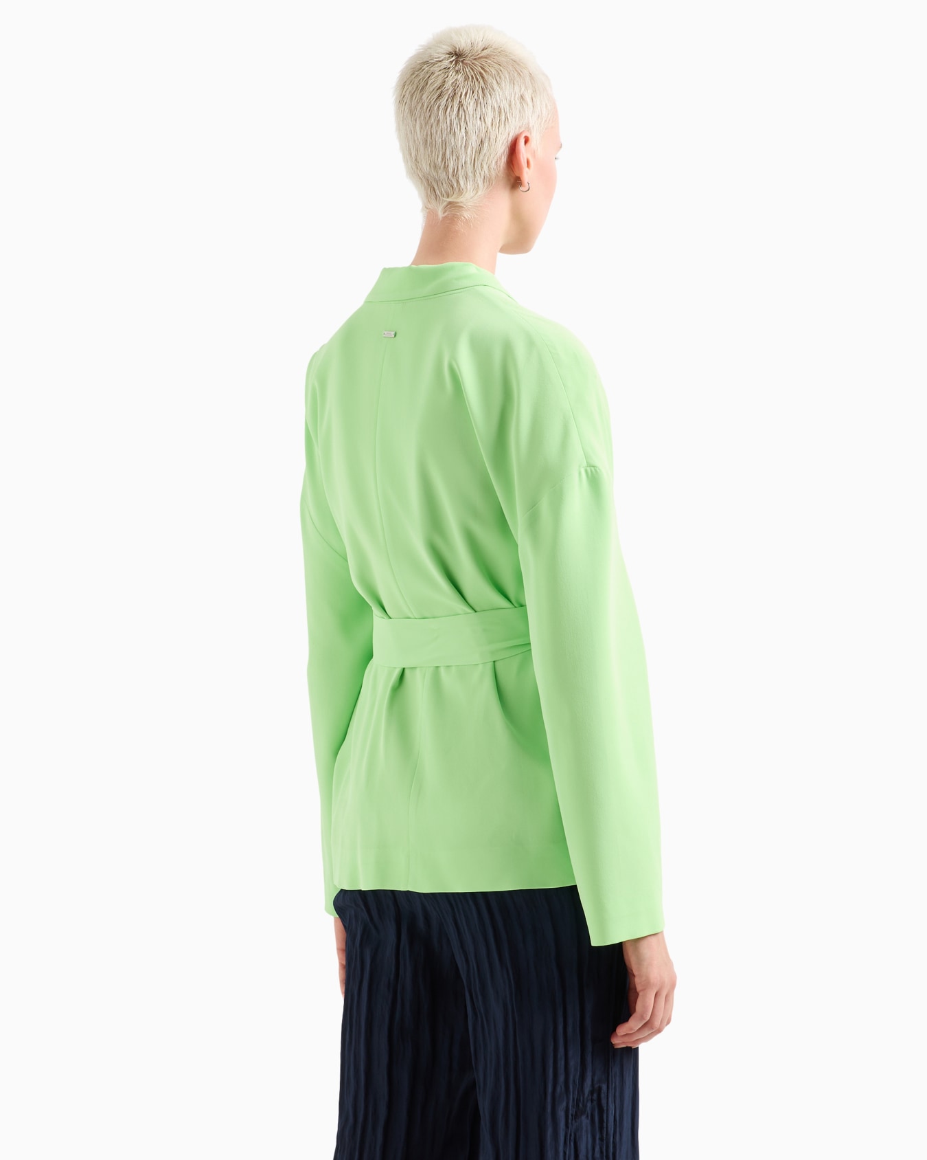 Georgette jacket with belt Diapositiva 2