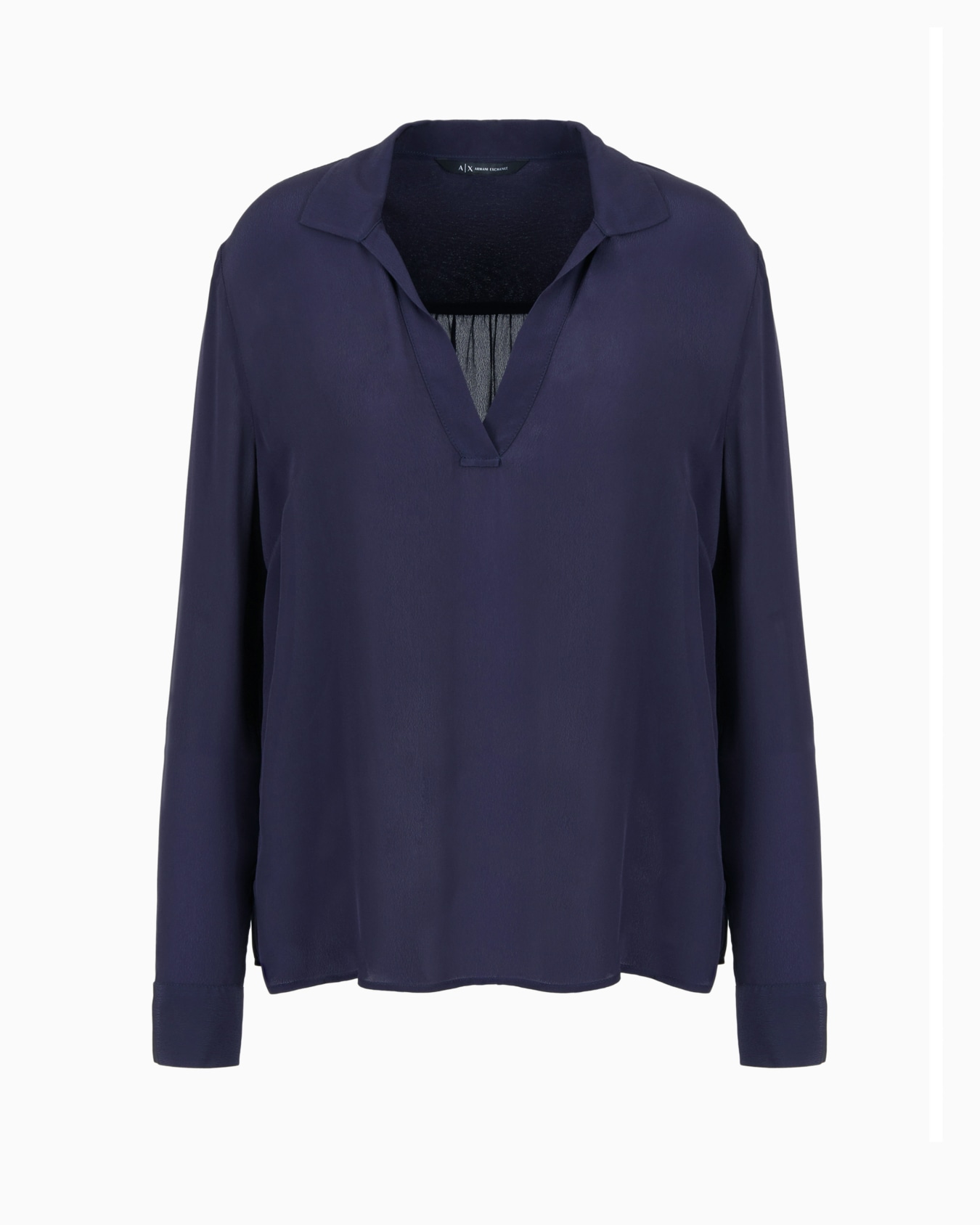 Crepe blouse with pleats  Diapositiva 0