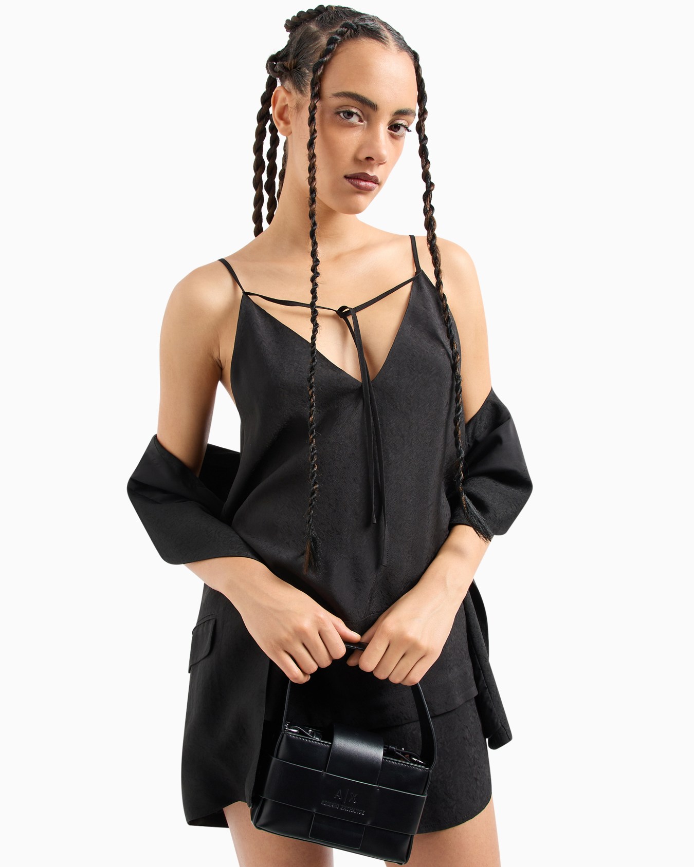 ビスコースサテン キャミソール スライドする 4