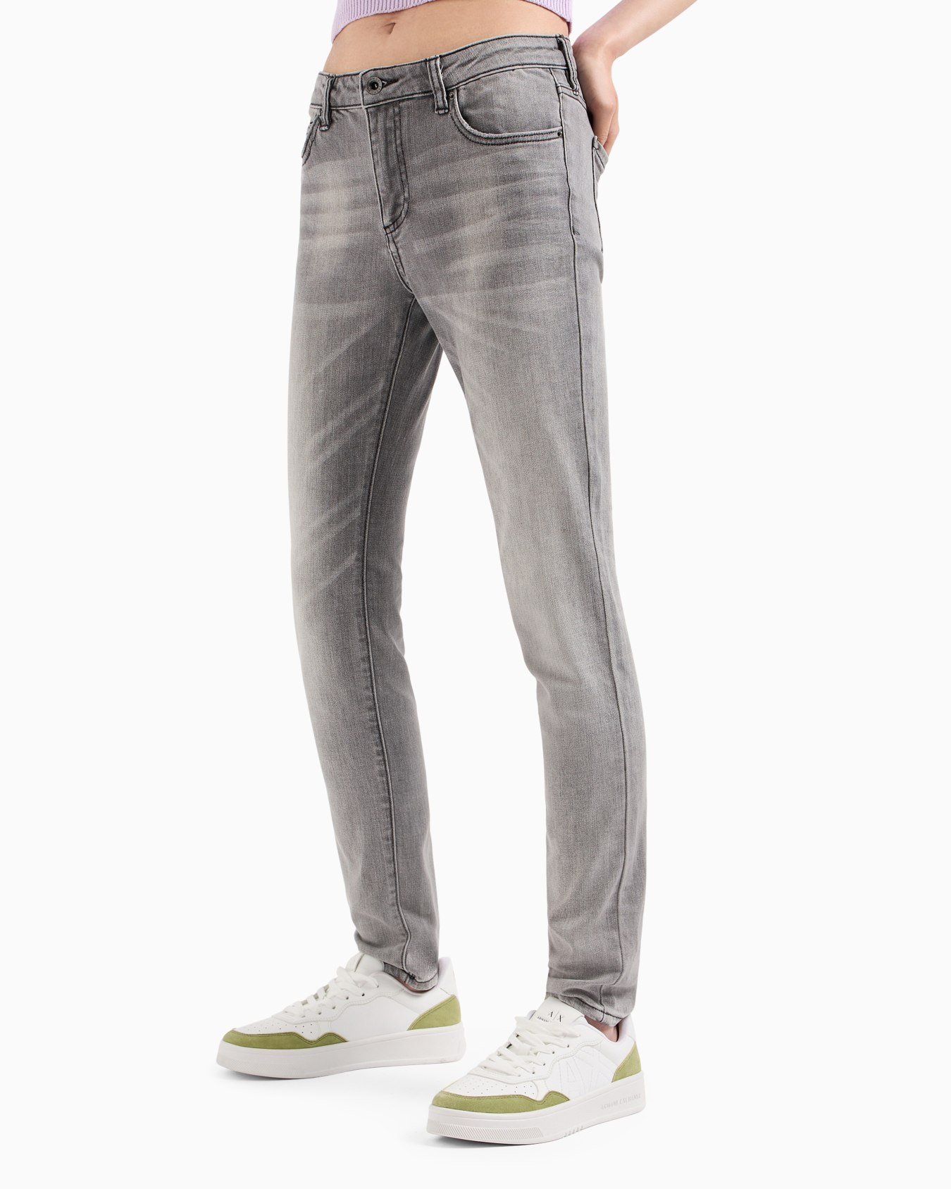 ライトグレーウォッシュデニムパンツ_J01 スライドする 1