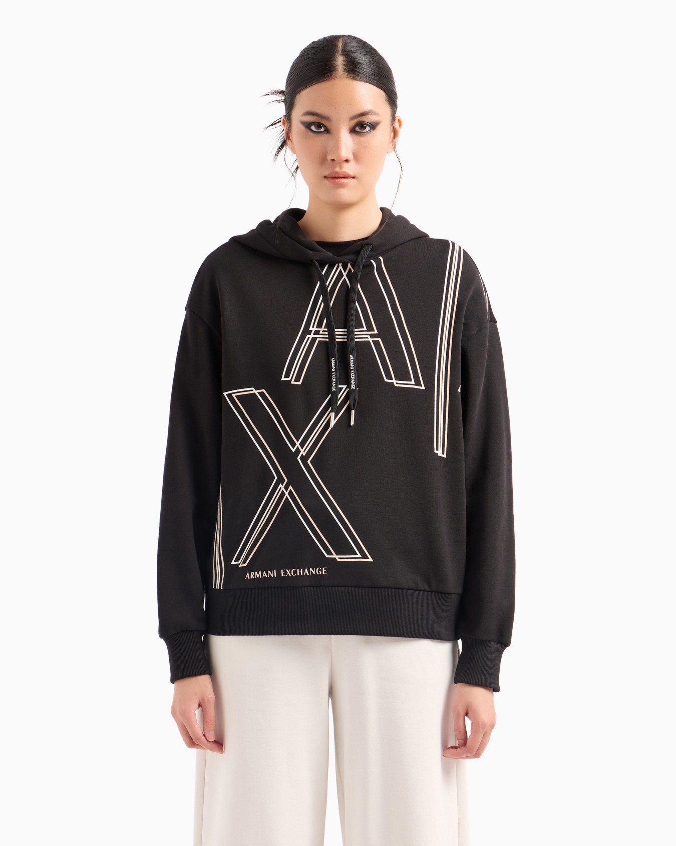 ビッグロゴフーデッドスウェットパーカー スライドする 1