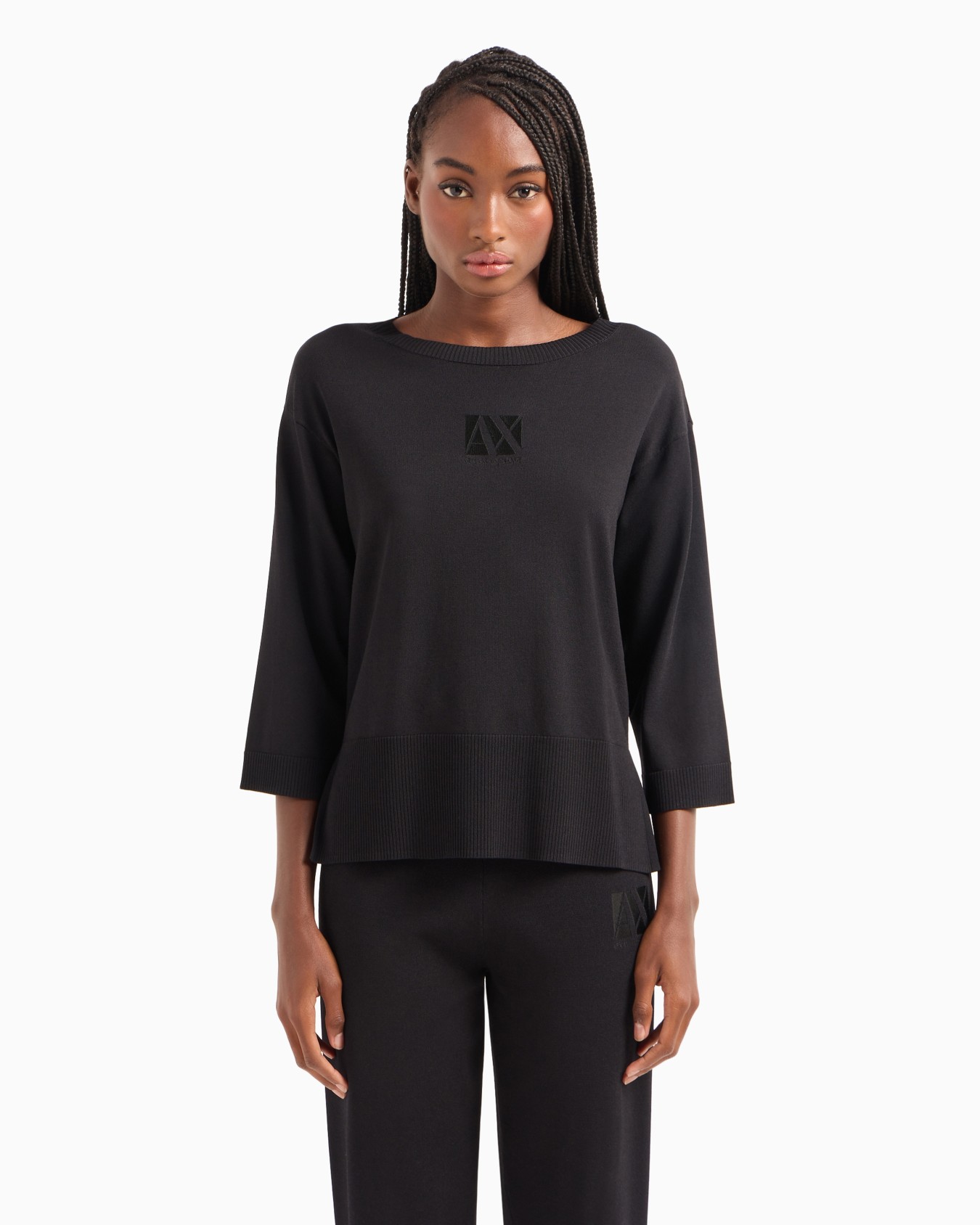 AXロゴ ニットプルオーバー スライドする 1