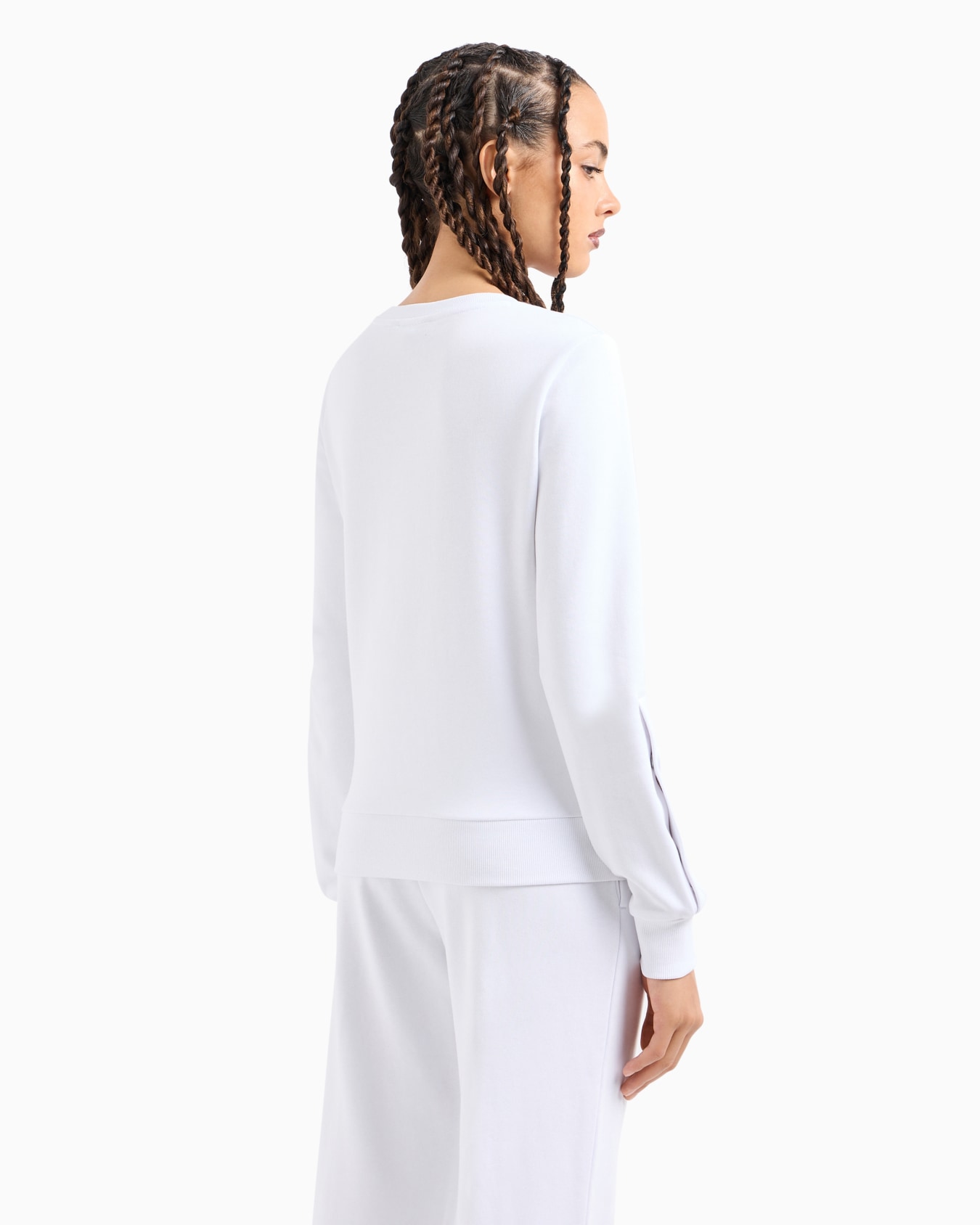 Stretch fabric zip-up hoodie Slide 2