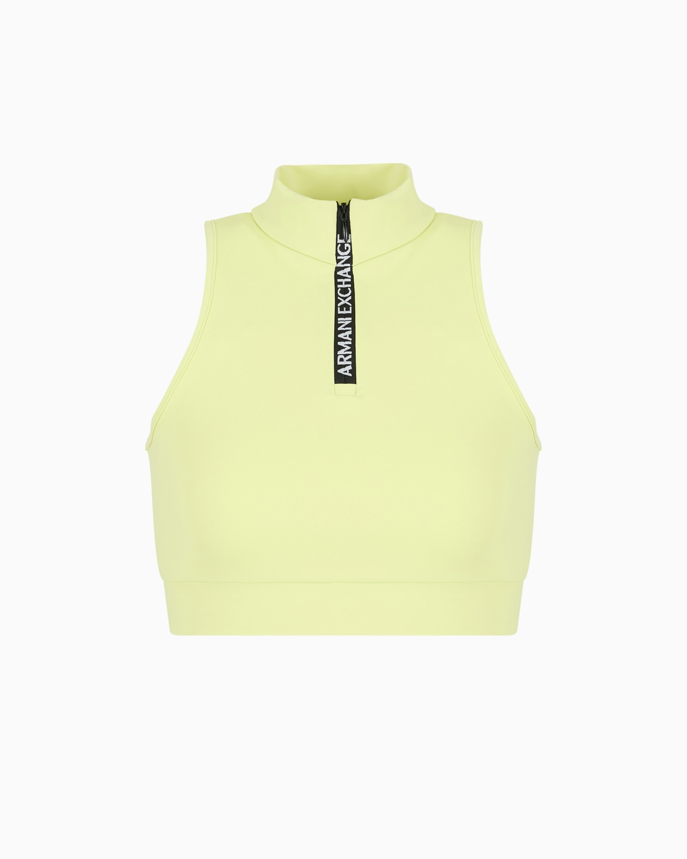 Stretch jersey top with zip Slide 0
