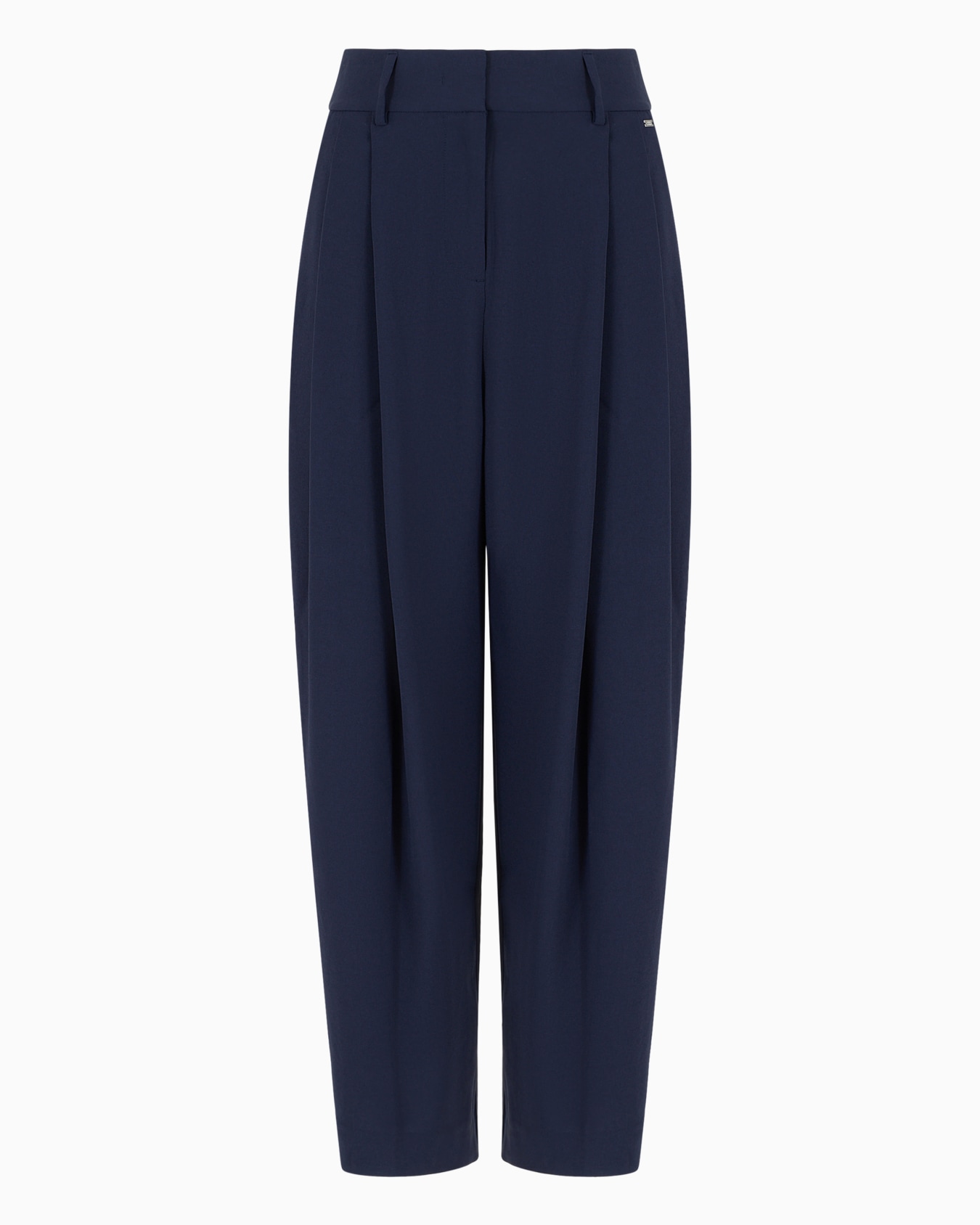 Regular fit gabardine trousers Slide 0
