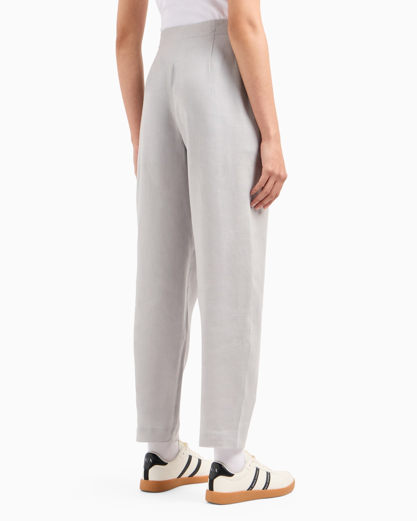 Regular fit gabardine trousers Slide 2