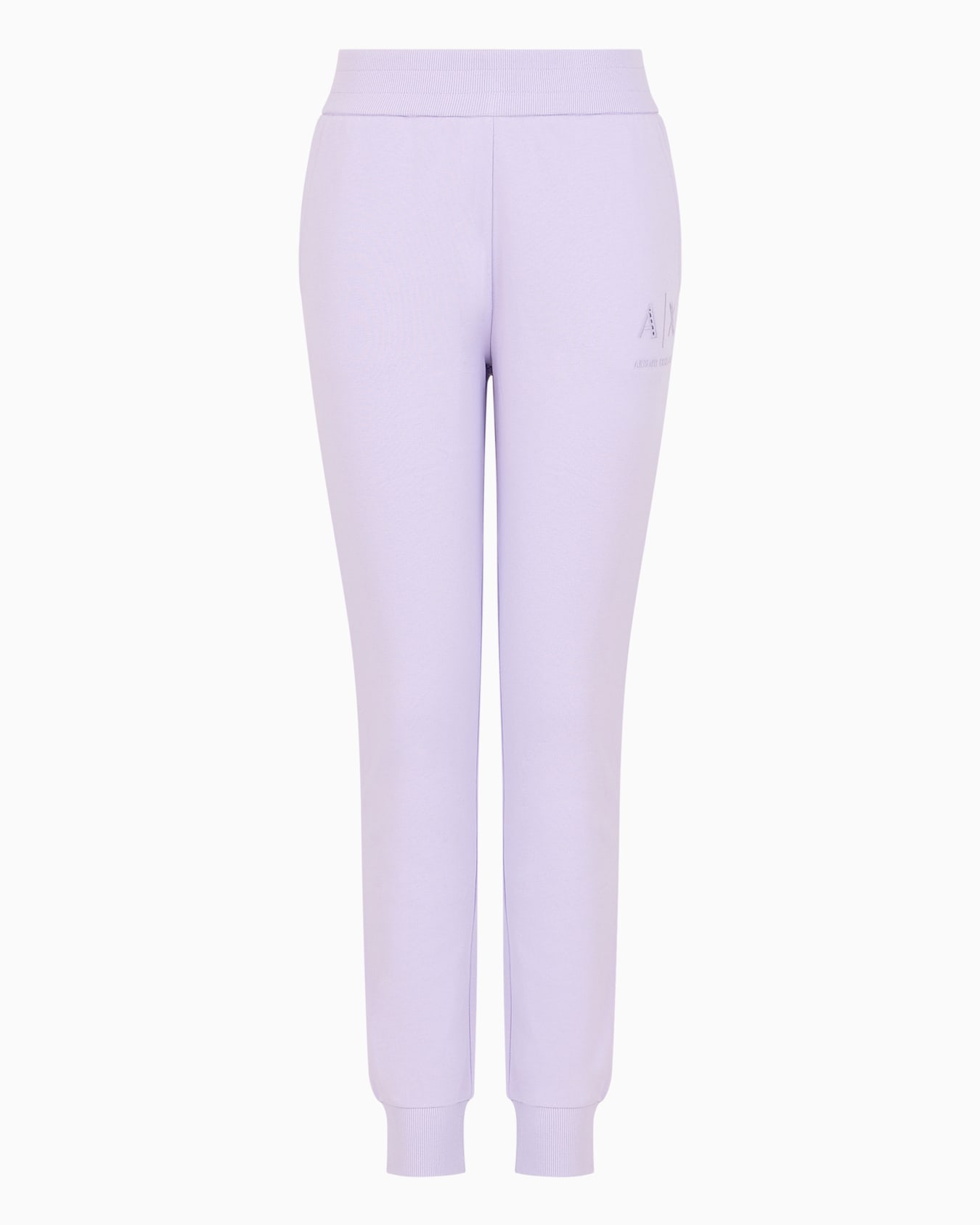 Soft yarn jogger pants with logo Diapositiva 0