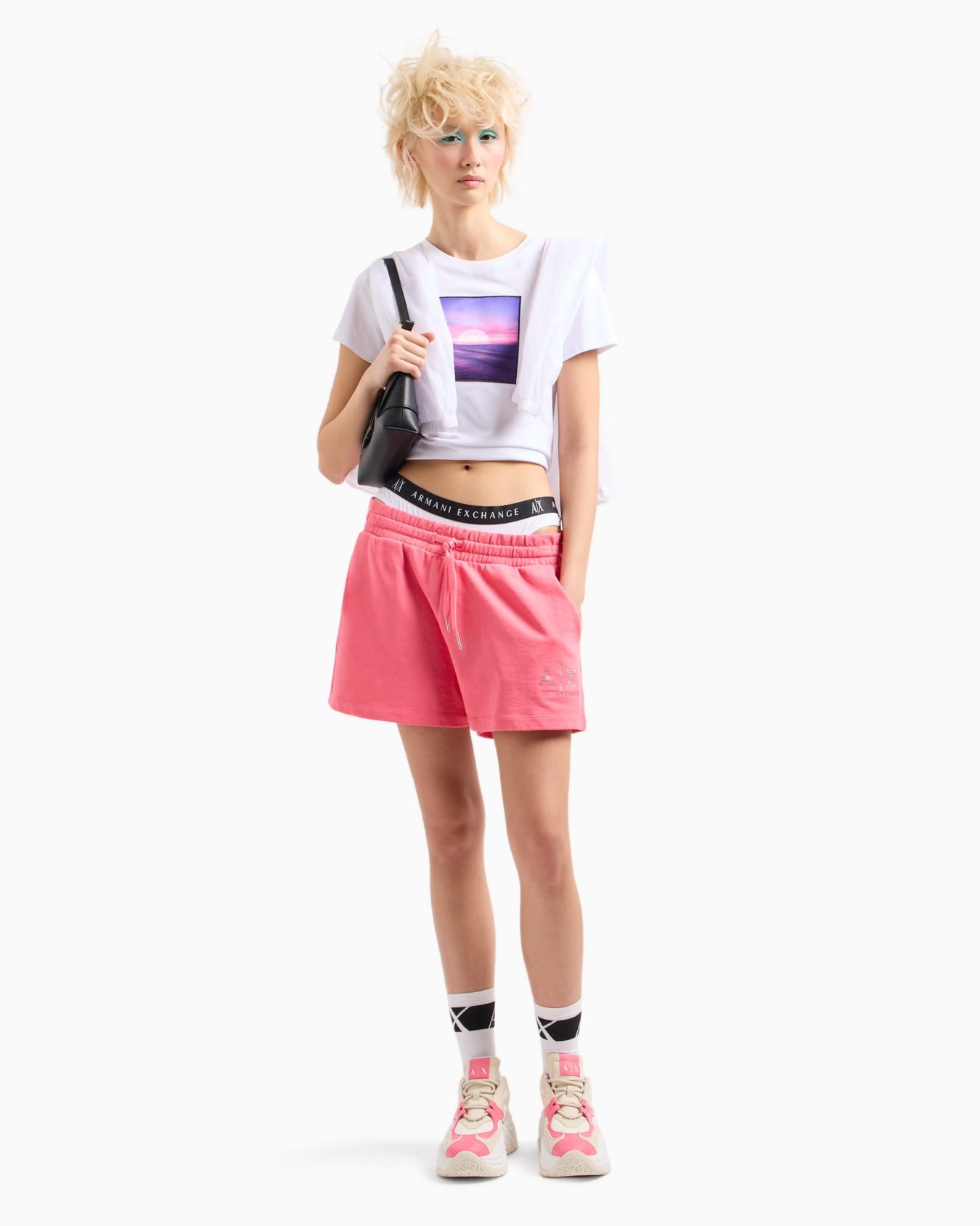 Shorts in ASV organic cotton French terry Slide 3