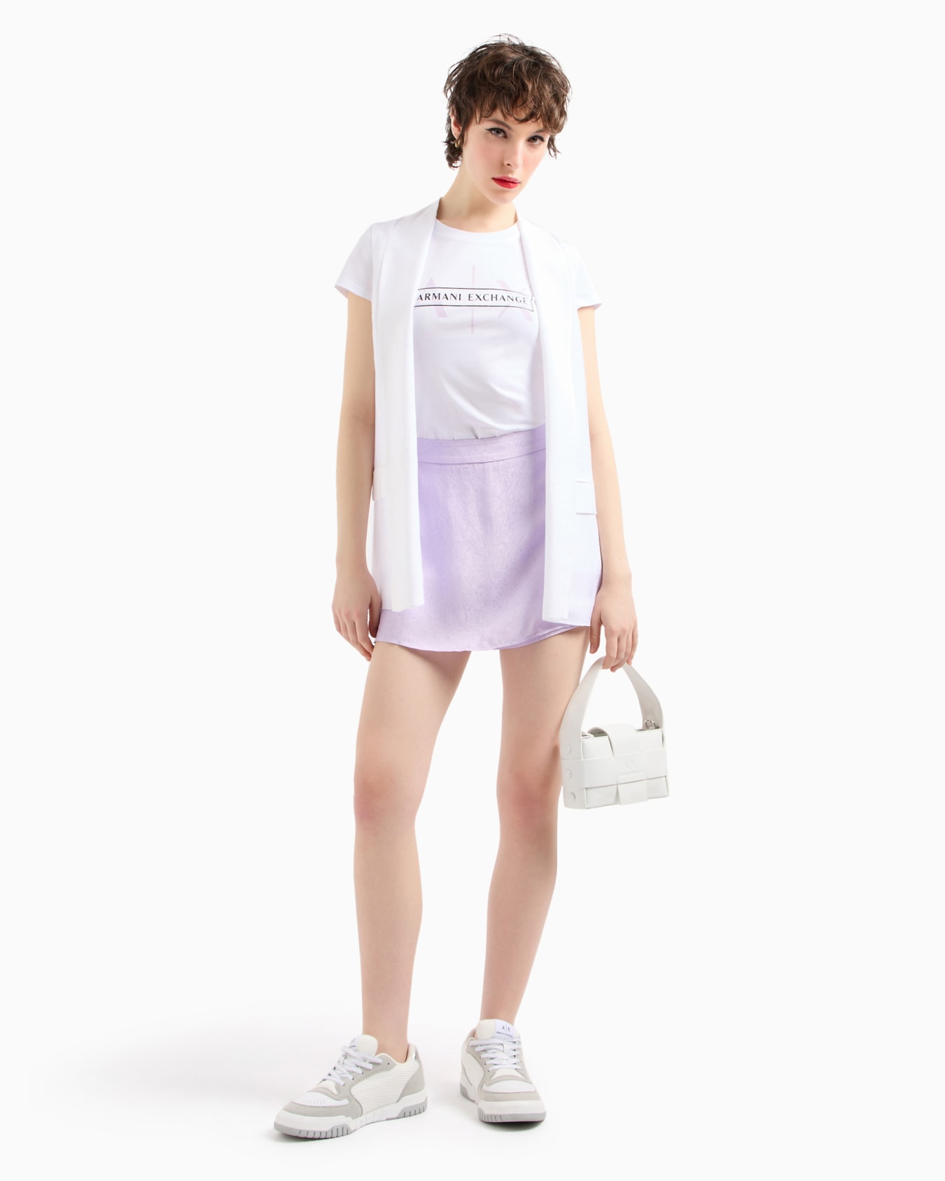 Slim fit T-shirt in stretch cotton jersey Slide 3