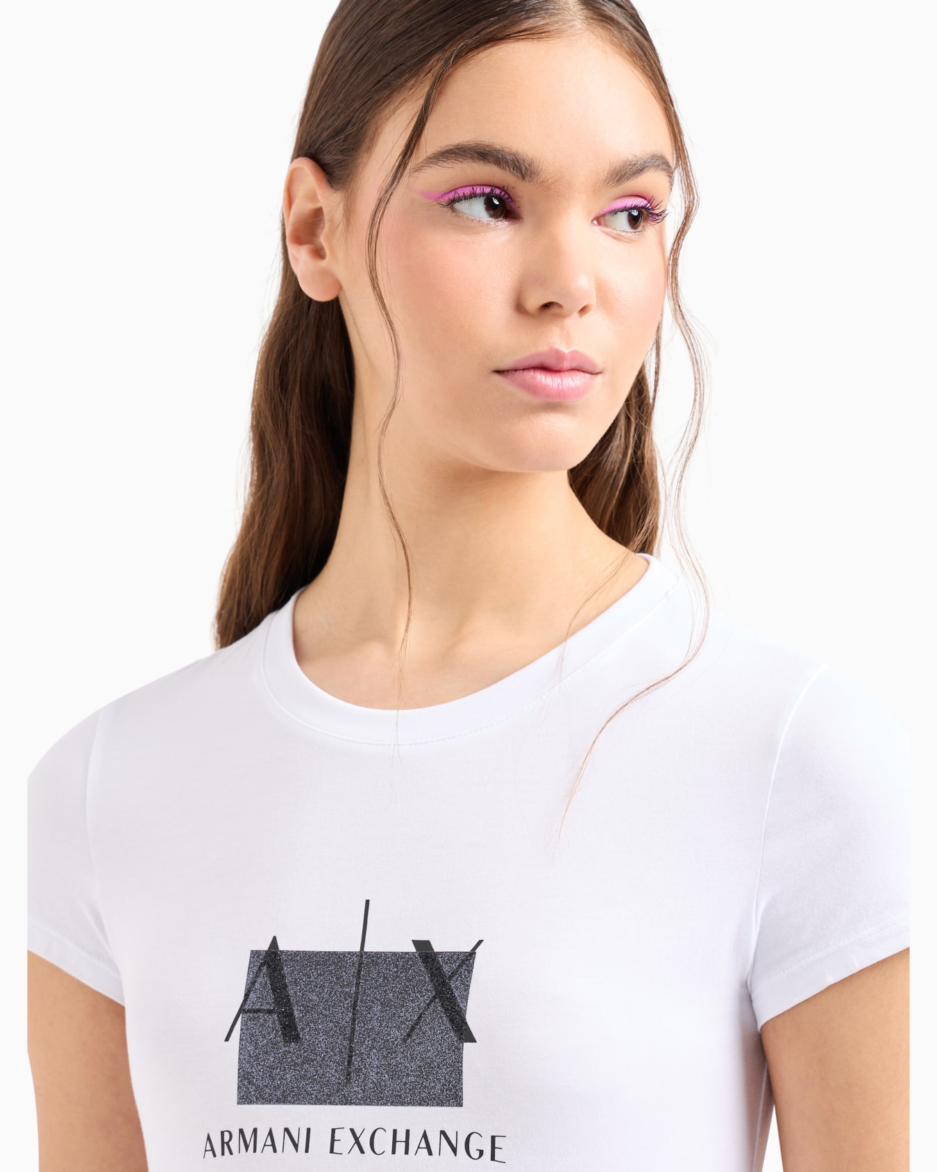 Slim fit T-shirt in stretch cotton jersey Slide 4