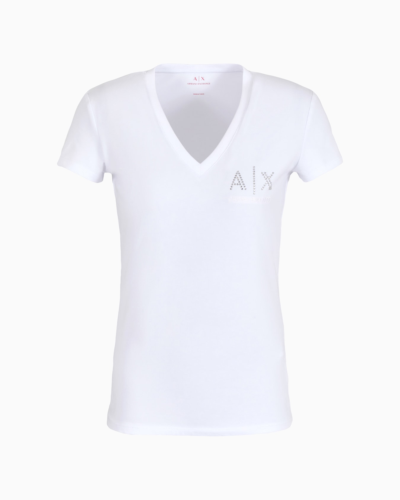 Slim fit T-shirt in stretch cotton jersey Slide 0