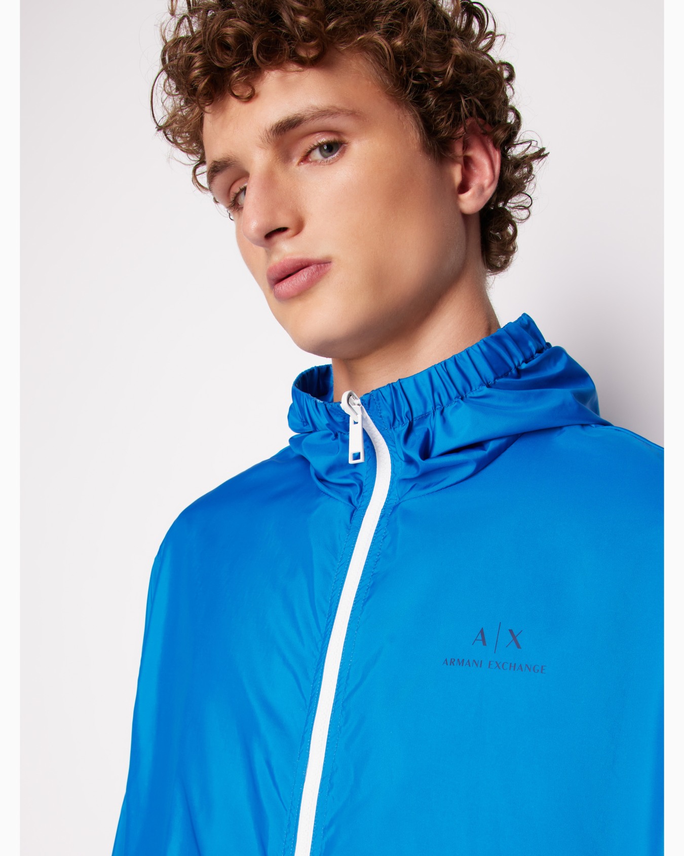 Non-woven windbreaker with hood and hook Diapositiva 6