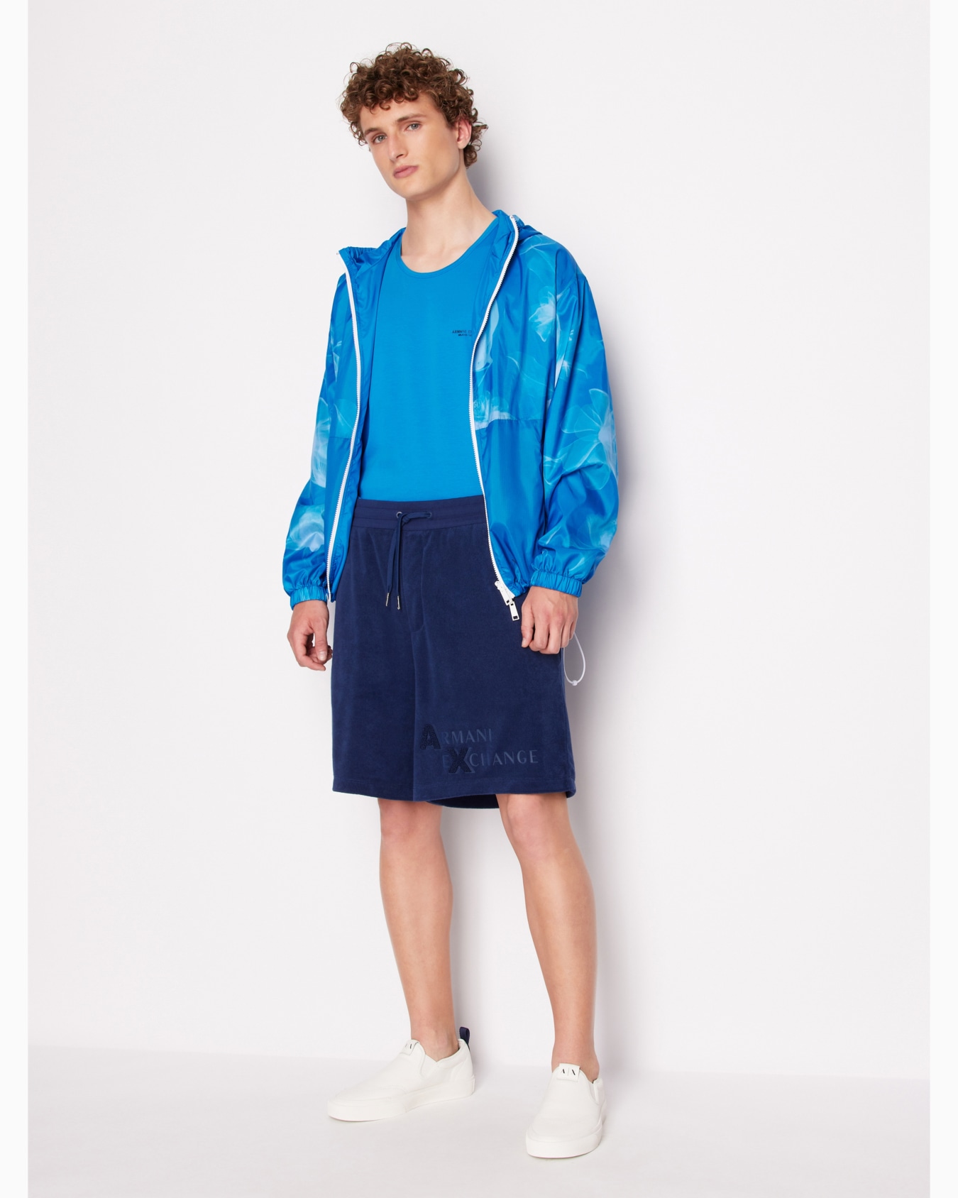 Non-woven windbreaker with hood and hook Diapositiva 3
