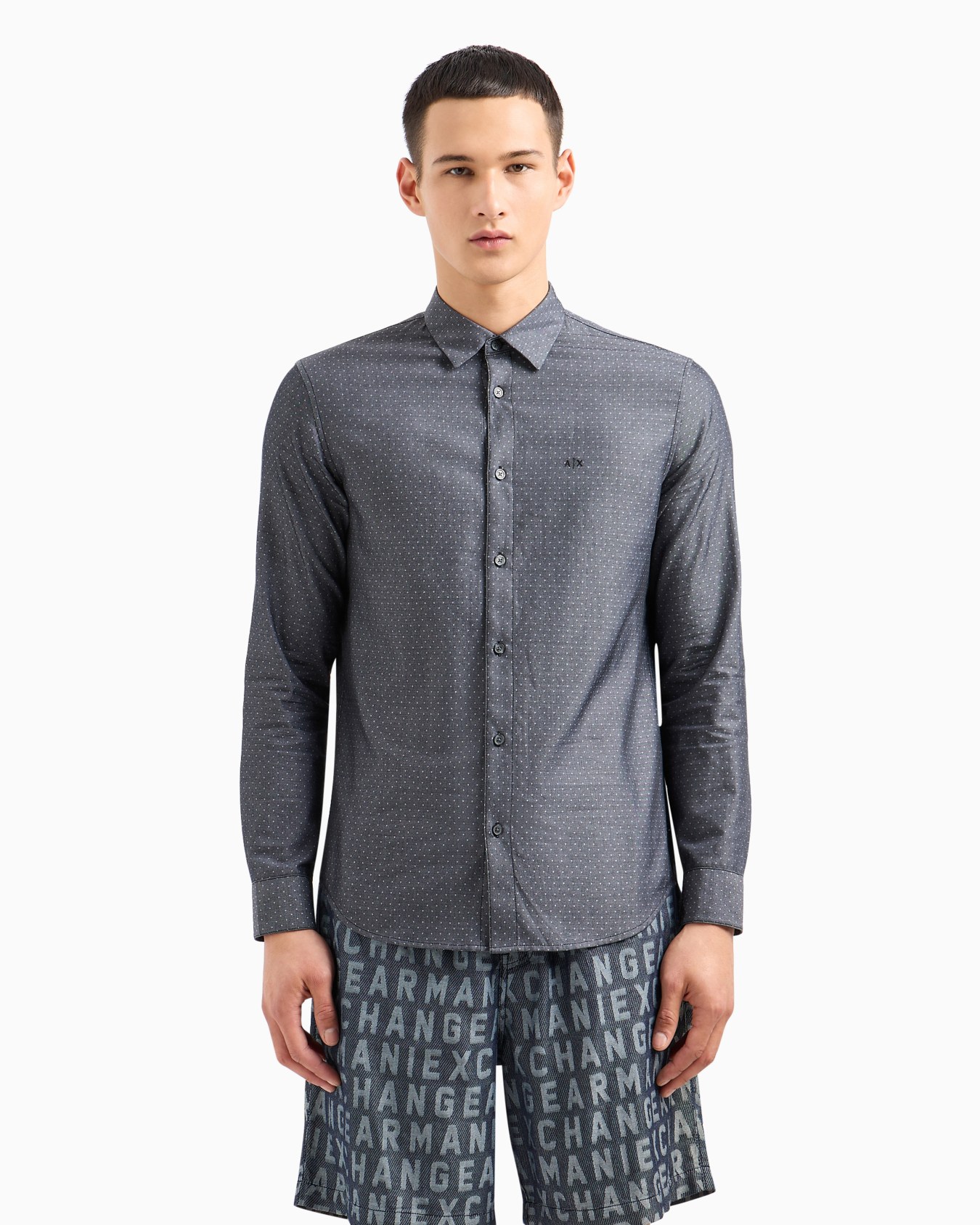 Regular fit cotton shirt Slide 1