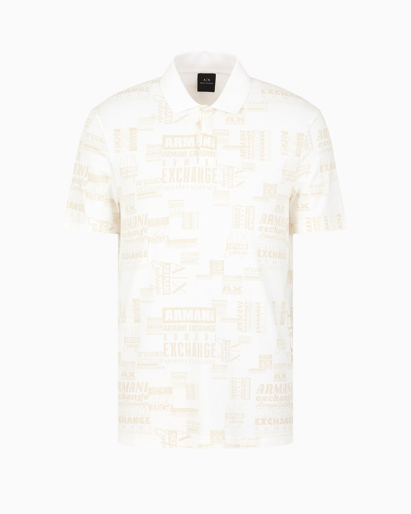 Regular fit short-sleeved polo shirt with contrasting collar Slide 0