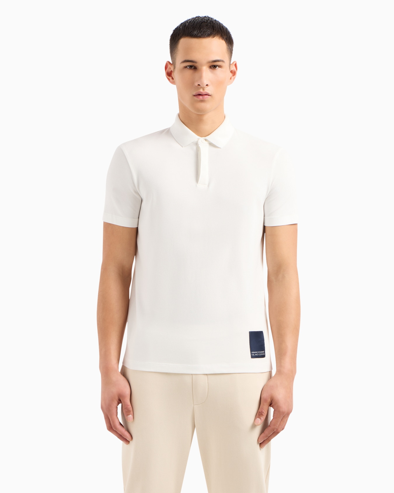 Regular fit polo shirt with contrasting ASV patch Slide 1