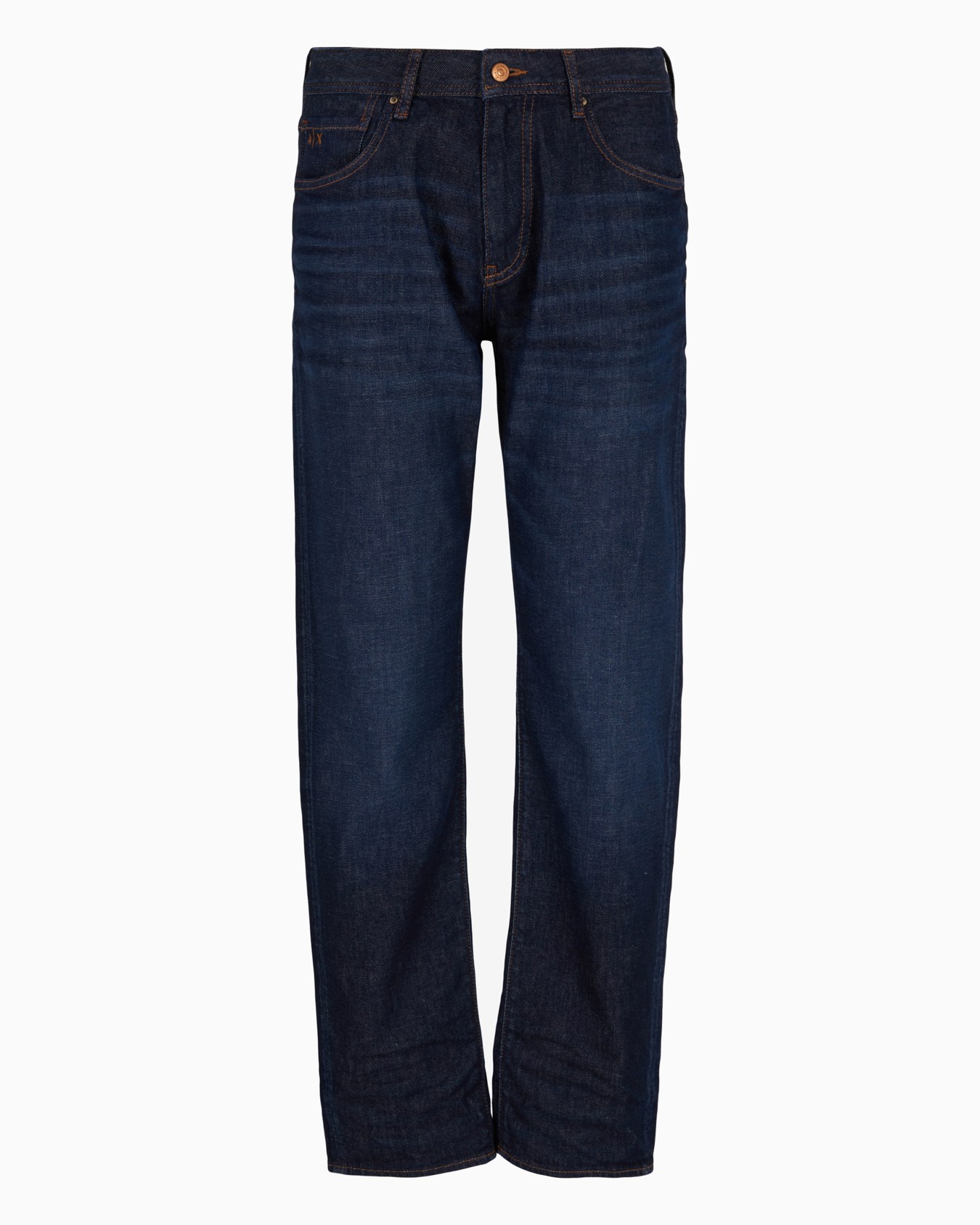 Straight fit jeans in used denim Slide 0