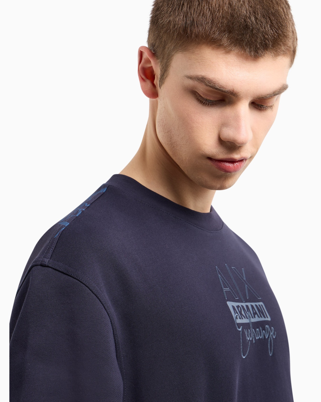 ASV organic cotton crewneck sweatshirt with front print Slide 4