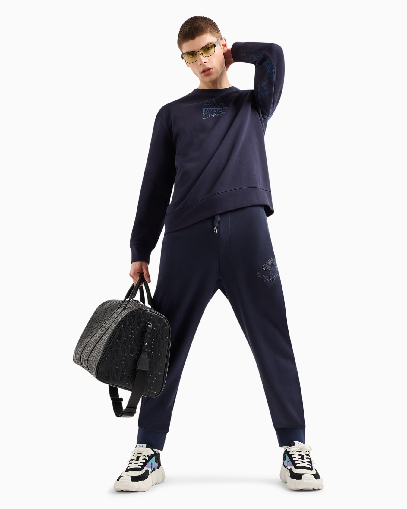 ASV organic cotton crewneck sweatshirt with front print Slide 3