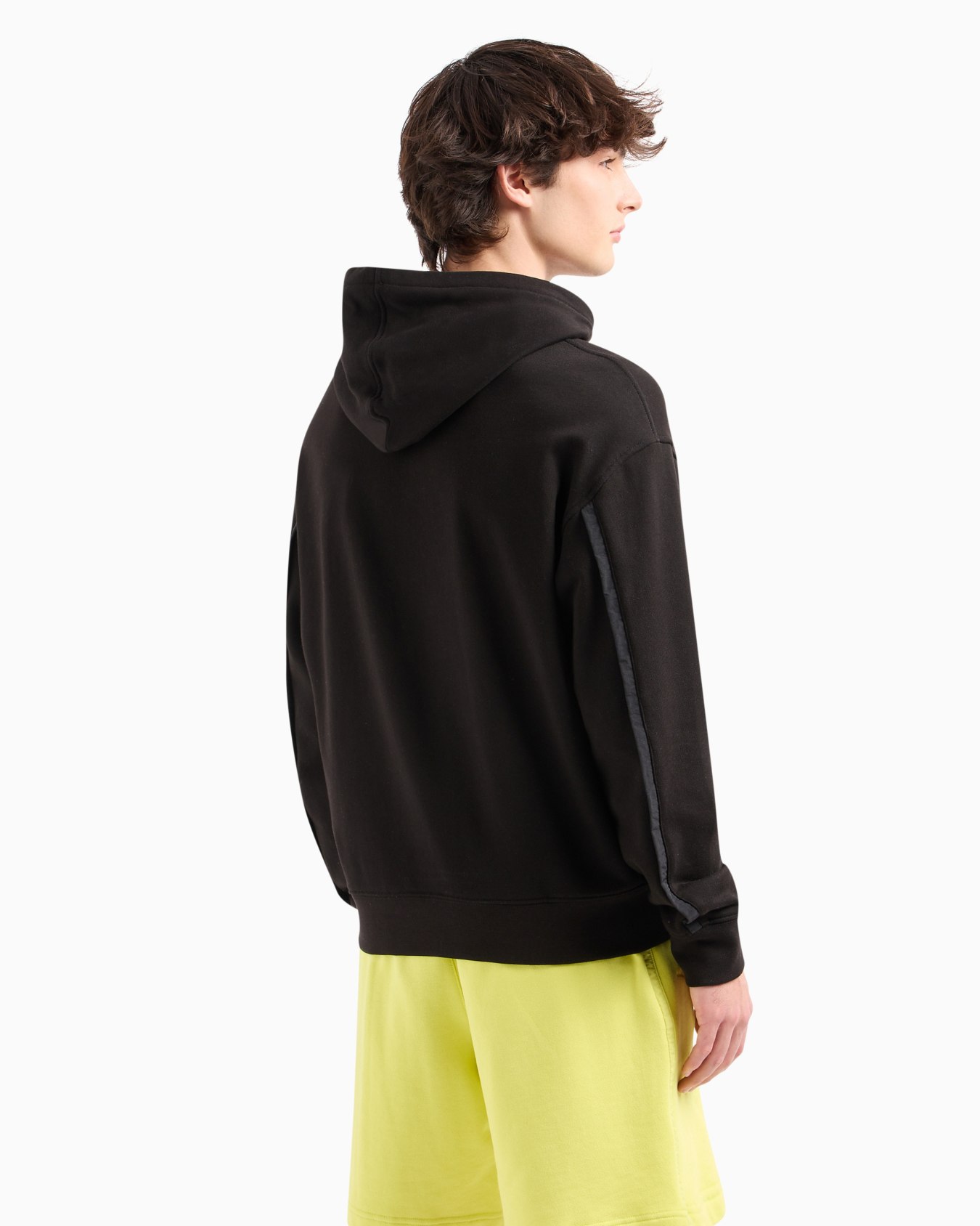 Stretch fabric zip-up hoodie Diapositiva 2