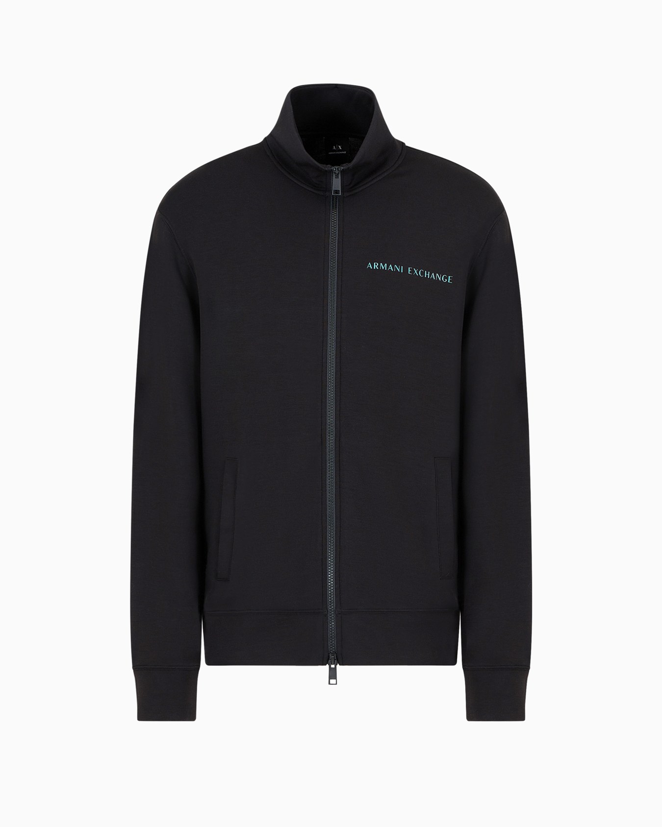 グラデーションロゴ　ジップアップスウェットシャツ スライドする 0