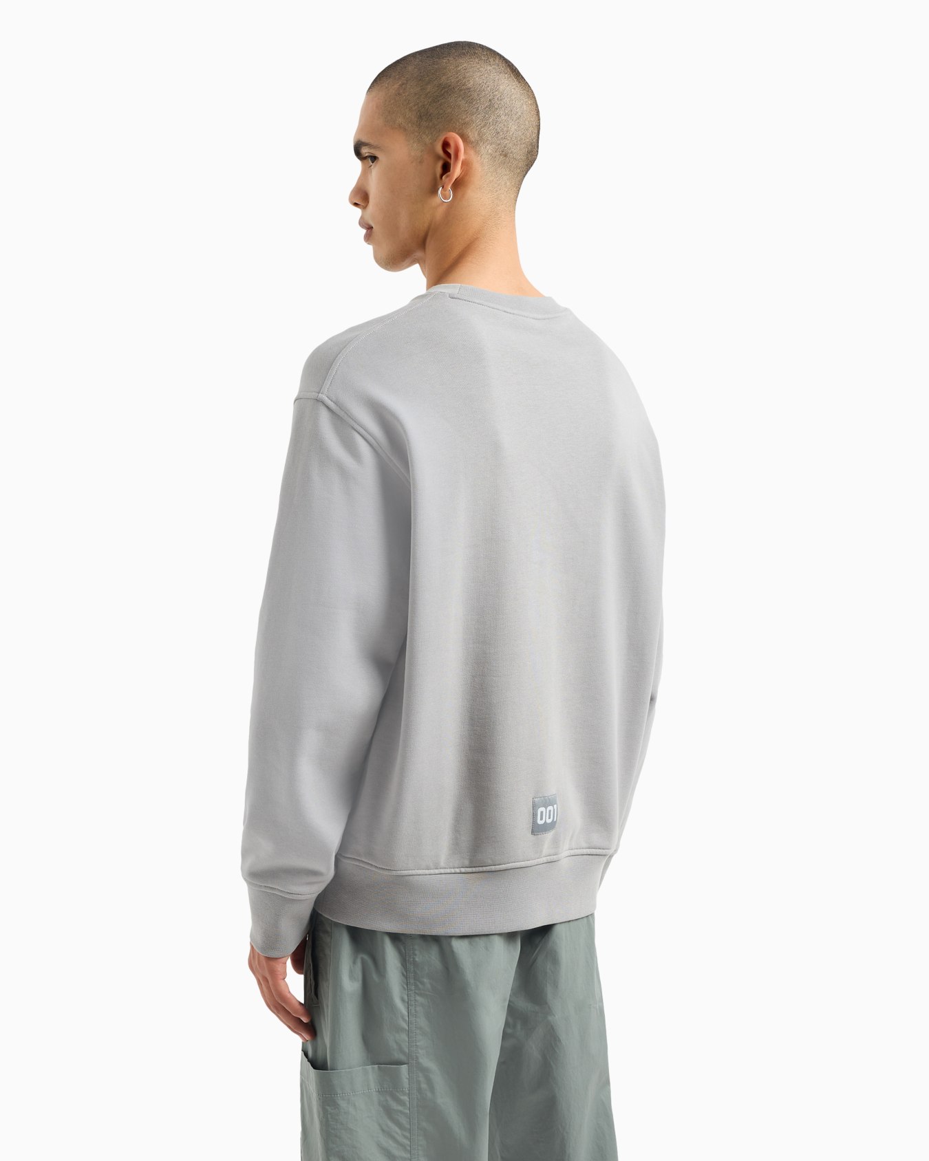 Stretch fabric zip-up hoodie Diapositiva 2