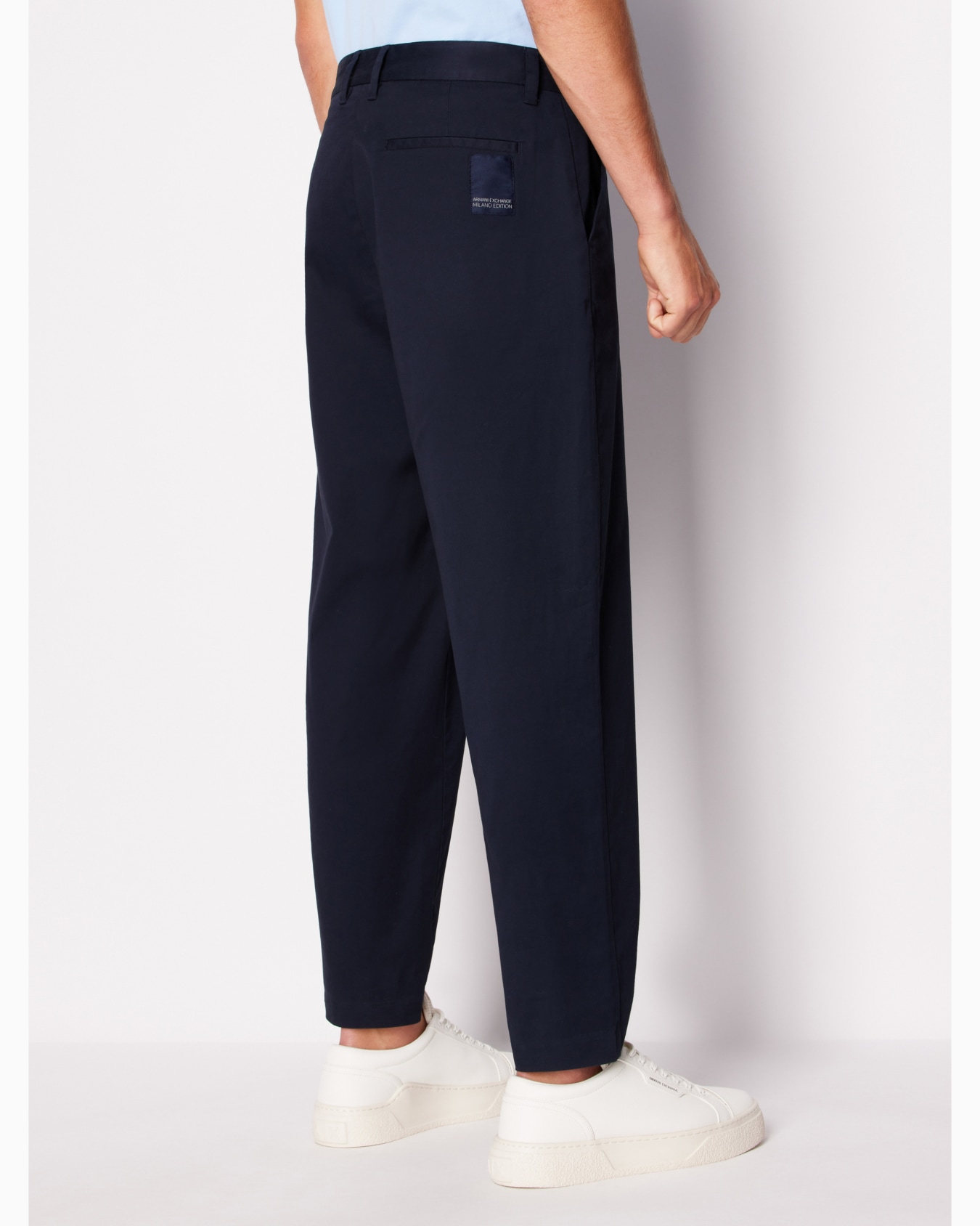 Regular fit gabardine trousers Slide 2
