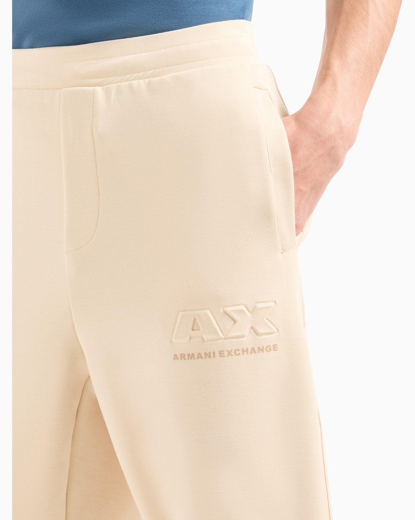 Soft yarn jogger pants with logo Diapositiva 4