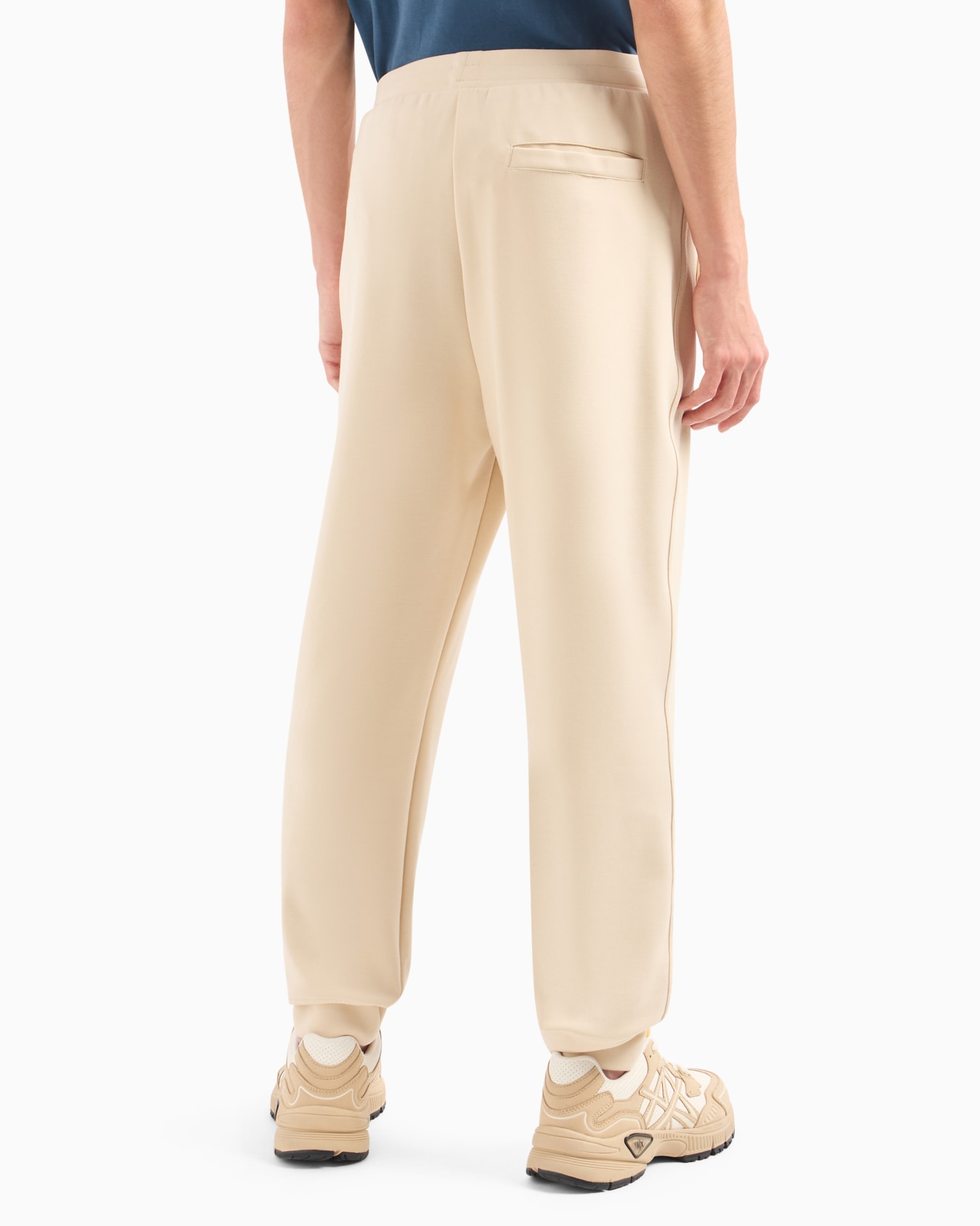 Soft yarn jogger pants with logo Diapositiva 2