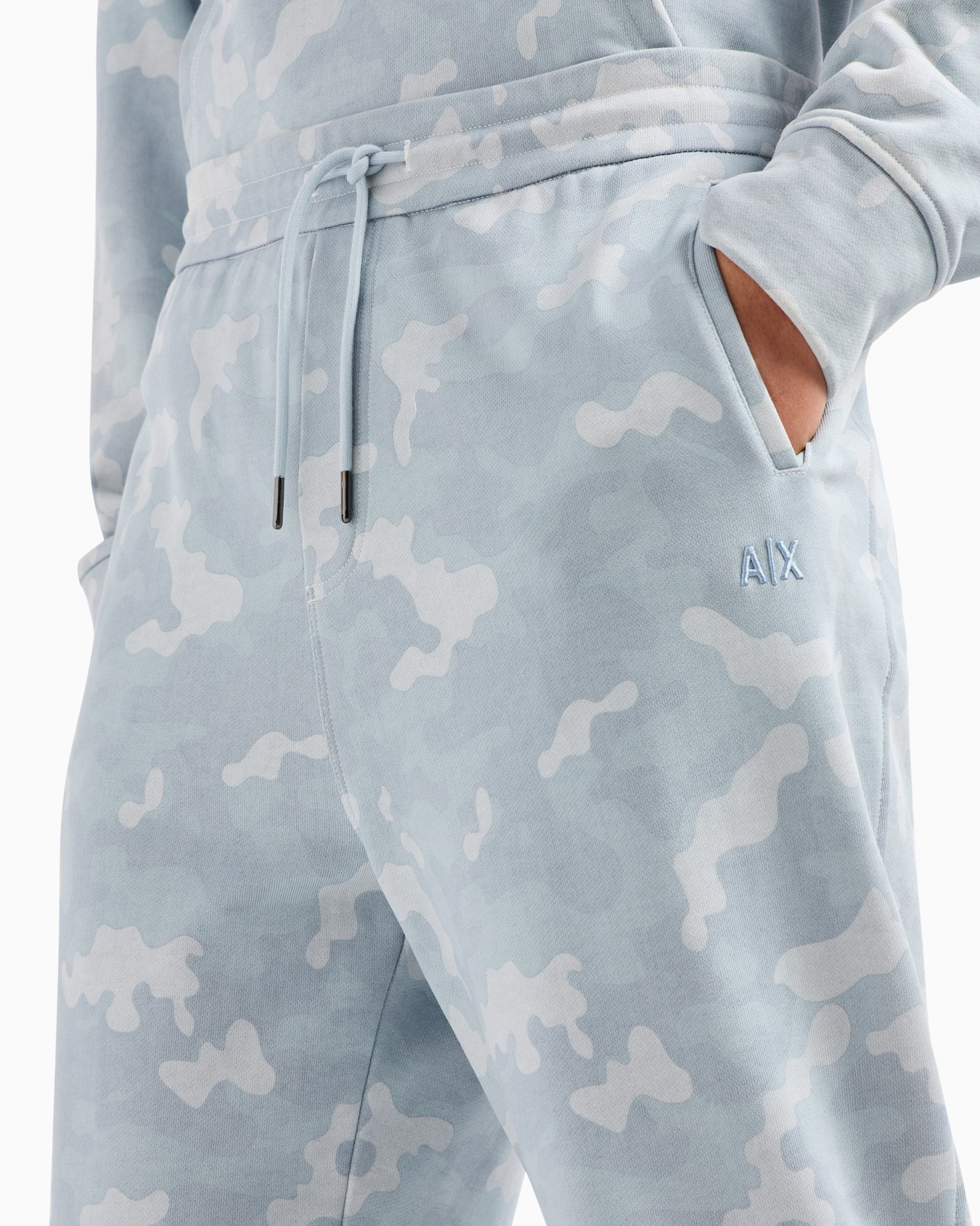 オールオーバーカモプリント スウェットジョガーパンツ スライドする 4