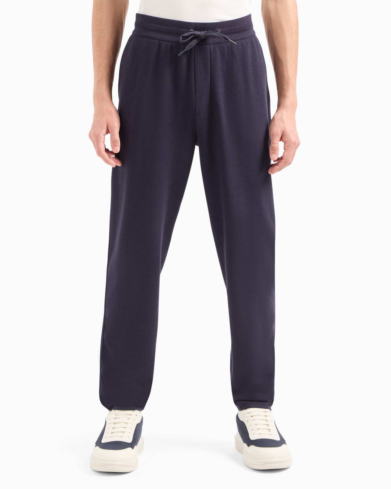 Soft yarn jogger pants with logo Slide 1