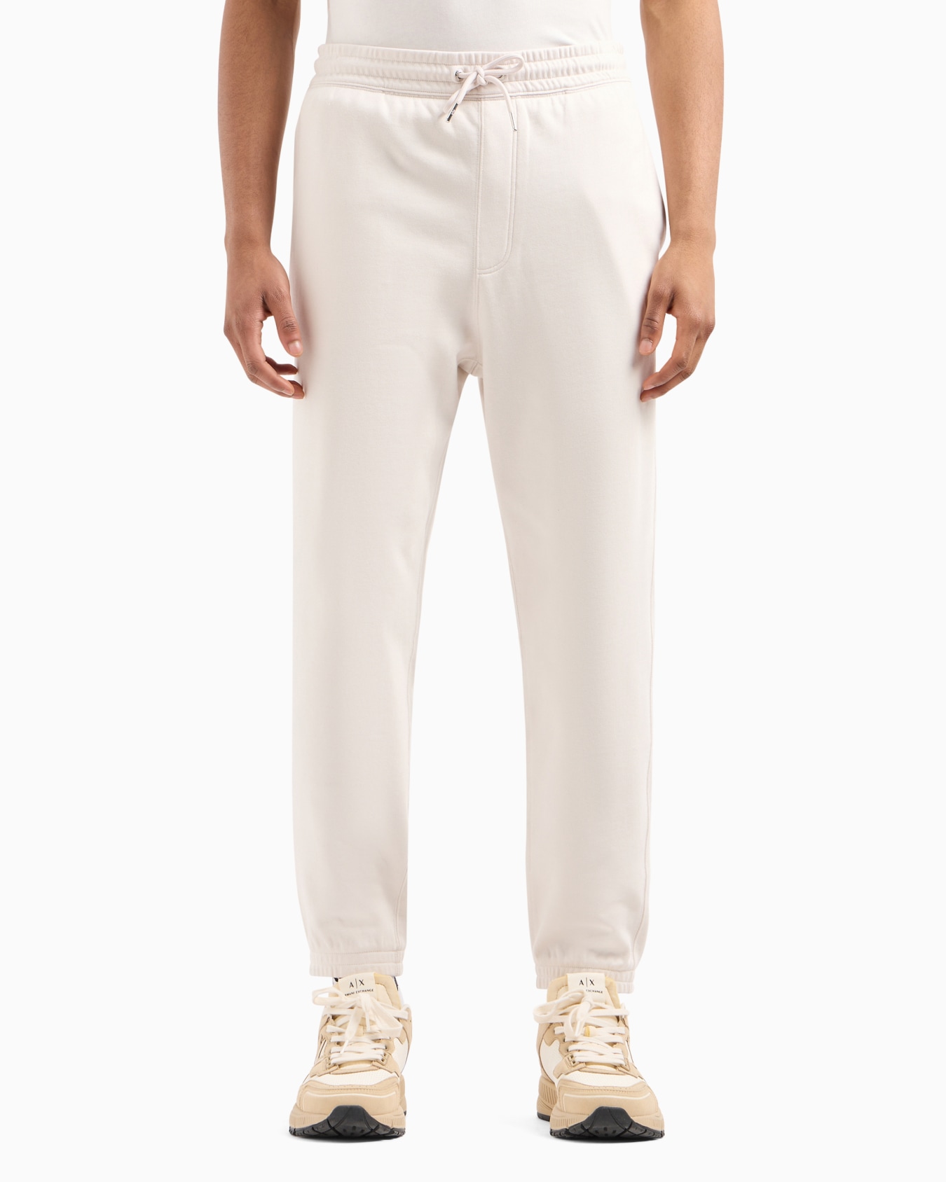 Soft yarn jogger pants with logo Slide 1