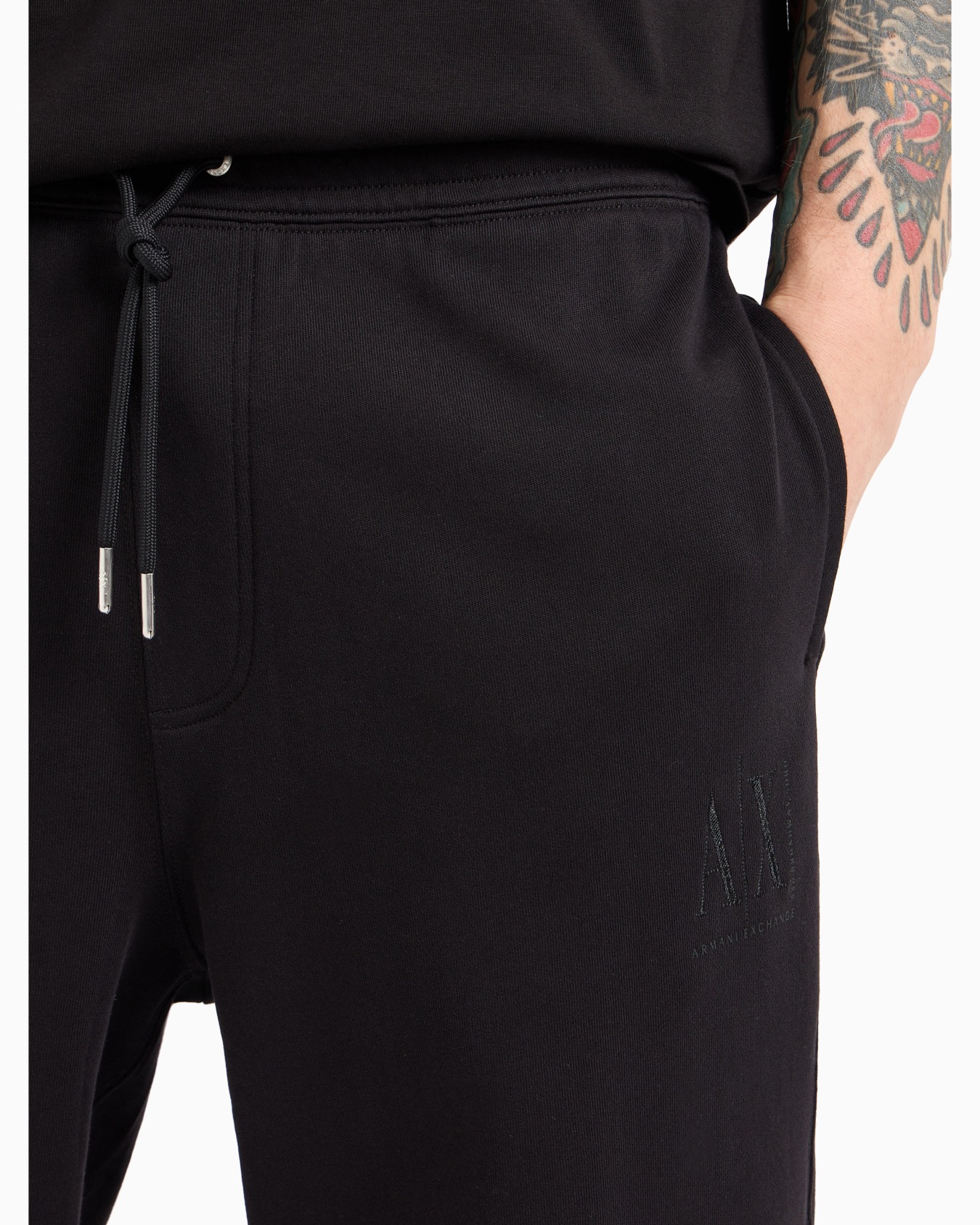 Soft yarn jogger pants with logo Diapositiva 4