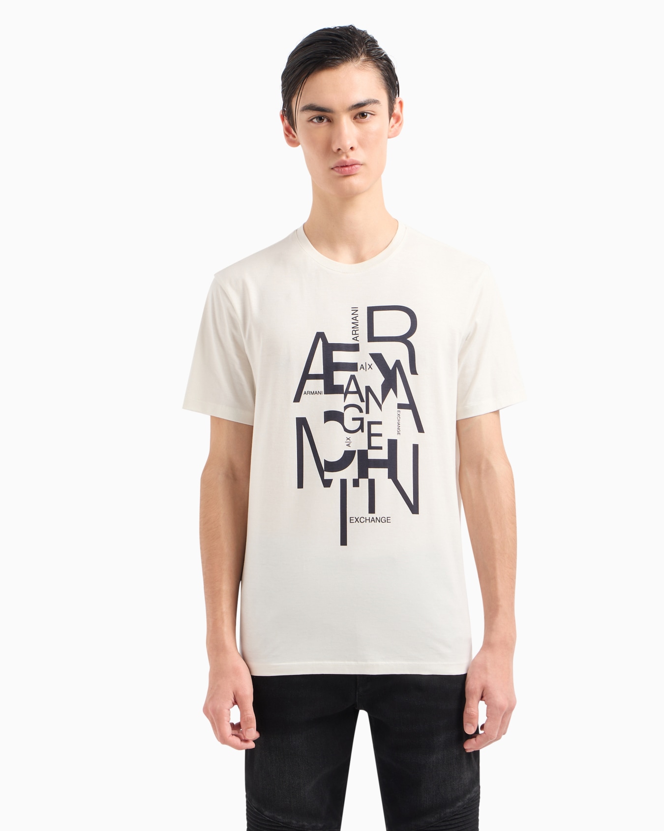 Pima Cotton Print Long Sleeve T-Shirt Diapositiva 1
