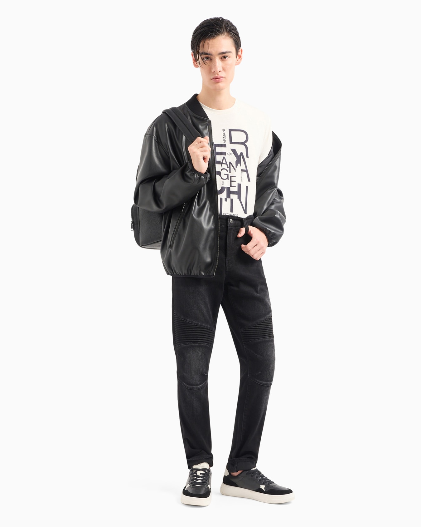 Pima Cotton Print Long Sleeve T-Shirt Diapositiva 3
