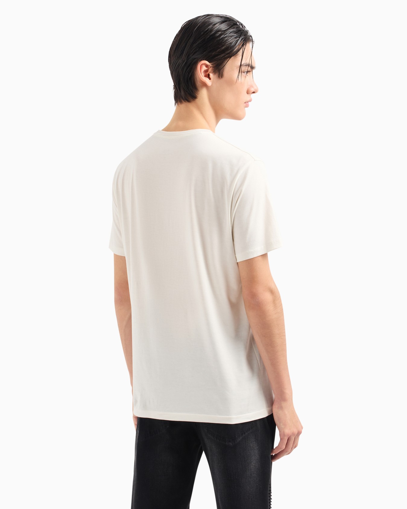 Pima Cotton Print Long Sleeve T-Shirt Diapositiva 2
