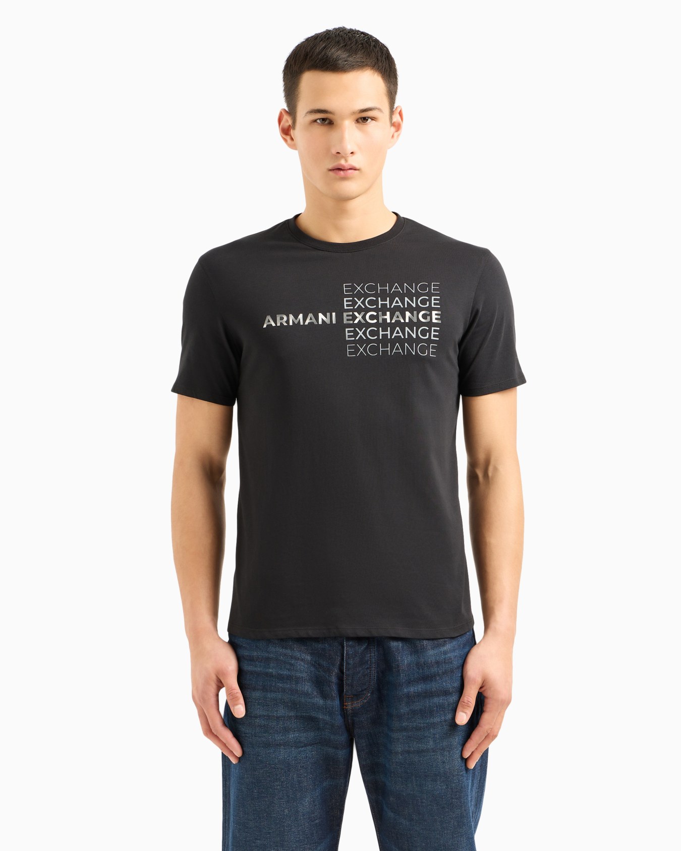 AXロゴ 半袖クルーネックTシャツ | Armani Exchange AXロゴ 半袖クルーネックTシャツ | Armani Exchange