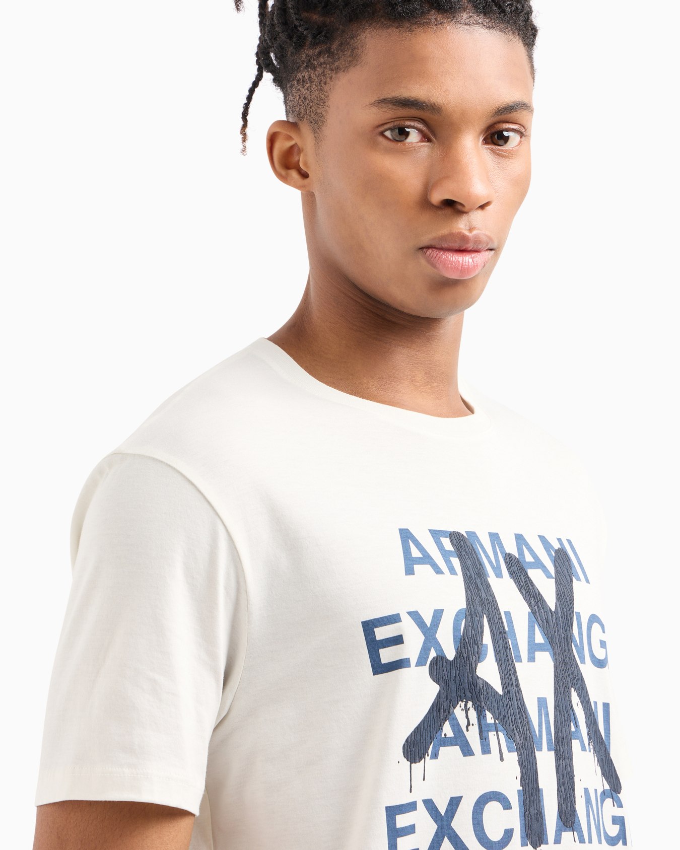 AXロゴ　半袖クルーネックTシャツ スライドする 4